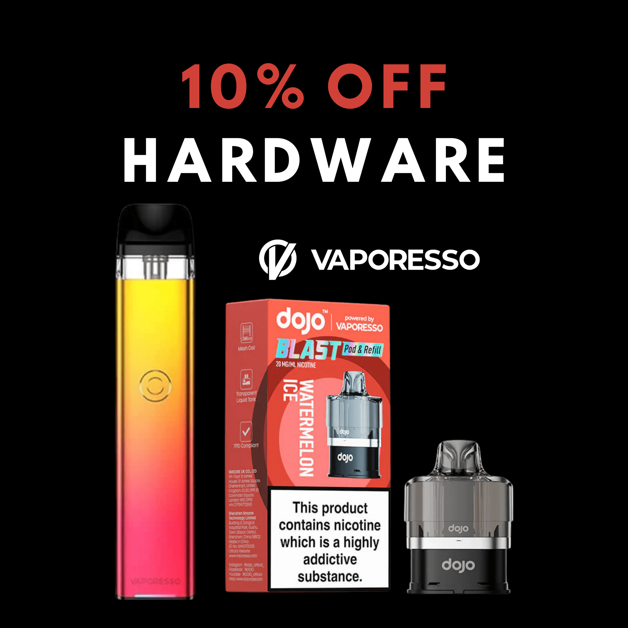 Black Friday 2025 - Vaporesso Hardware 10% off - Electromist.co.uk