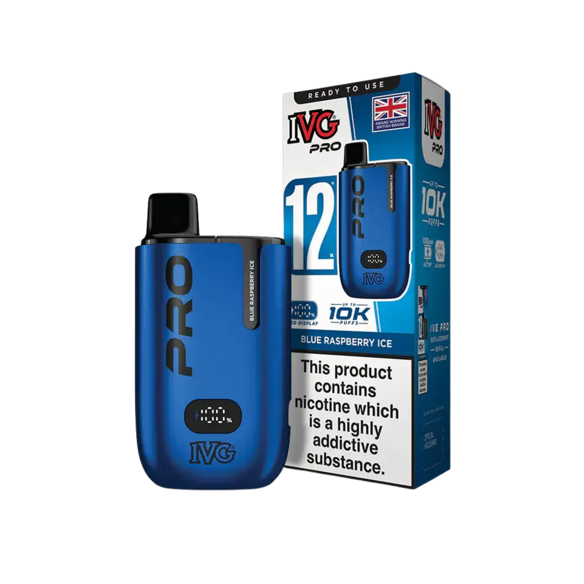 IVG PRO 10K Vape Kit - Blue Raspberry Ice