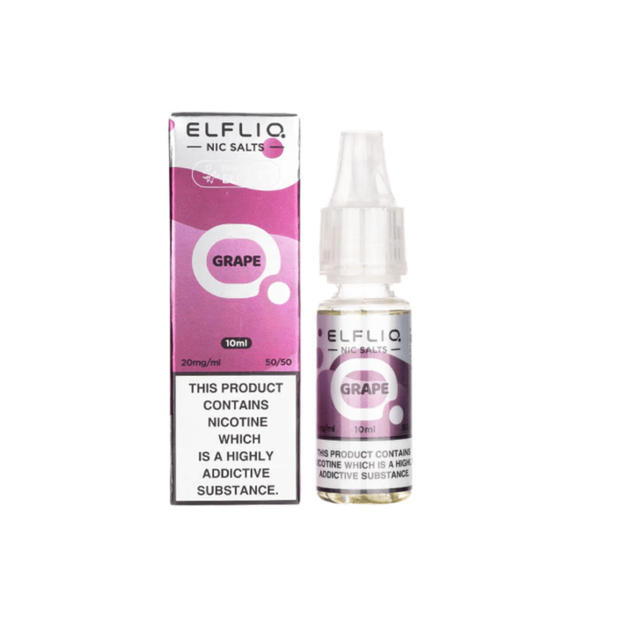 Elfliq Nic Salt - Grape 10ml - Electromist.co.ukE - LiquidElfliq