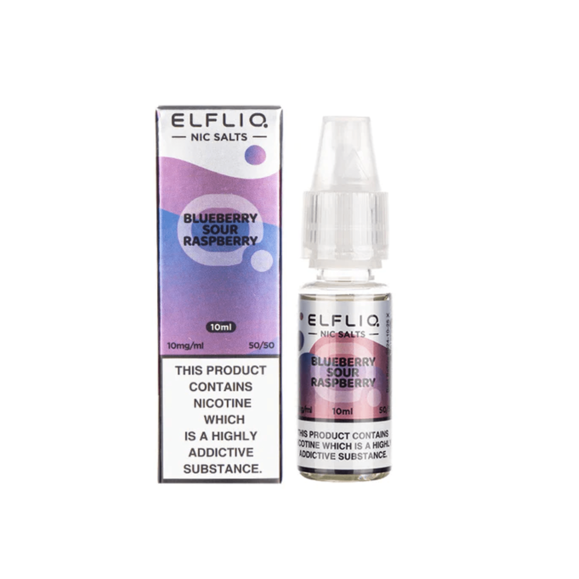 Elfliq Nic Salt - Blueberry Sour Raspberry 10ml - Electromist.co.ukE - LiquidElfliq