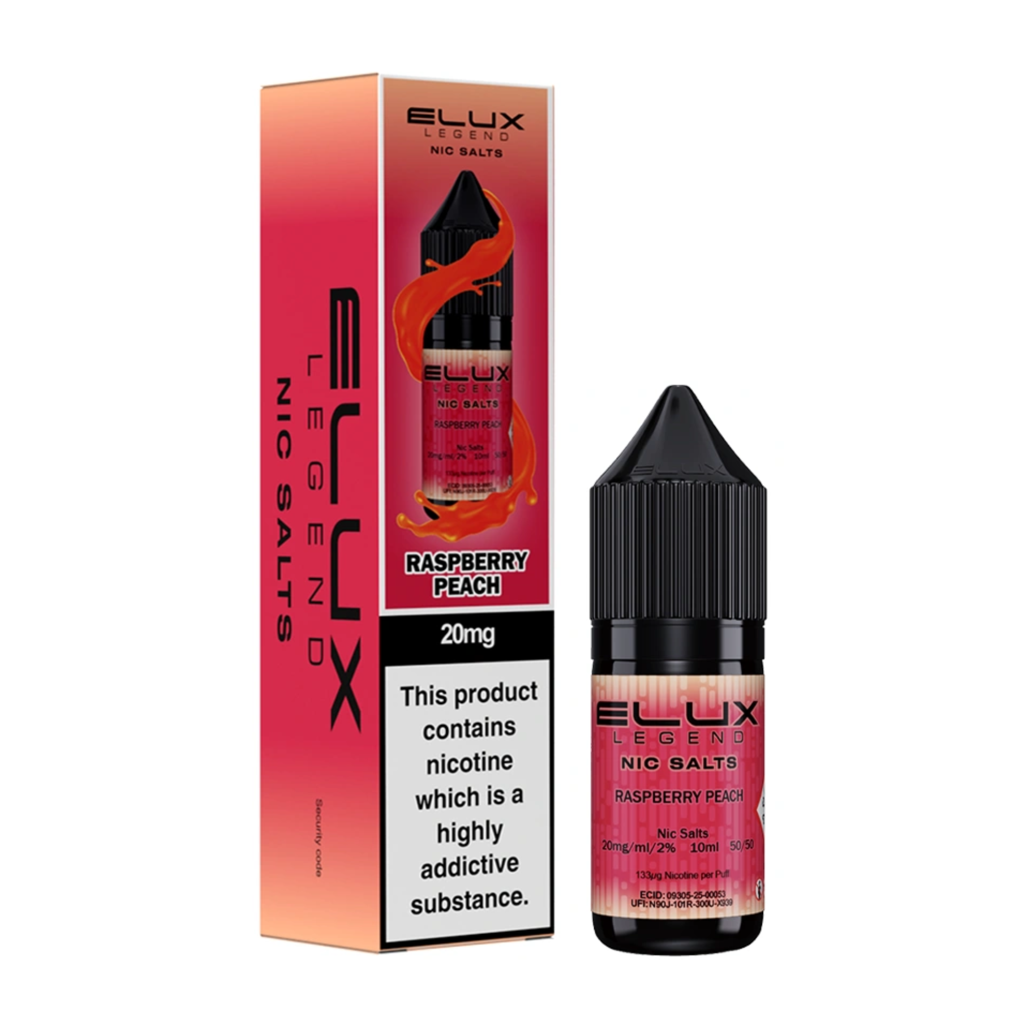 New Flavour ELUX SALTS - Raspberry Peach