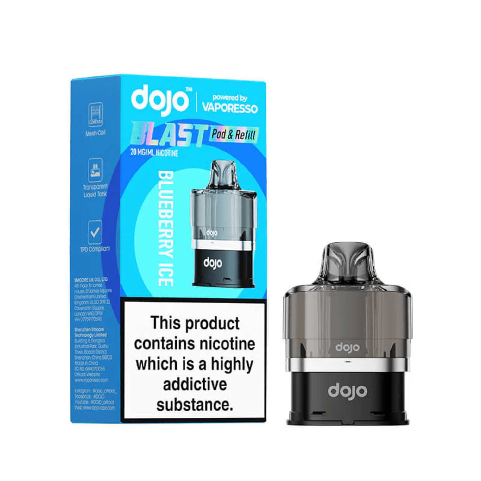 DOJO Blast - Pod & Refill - Electromist.co.ukEliquidVaporesso