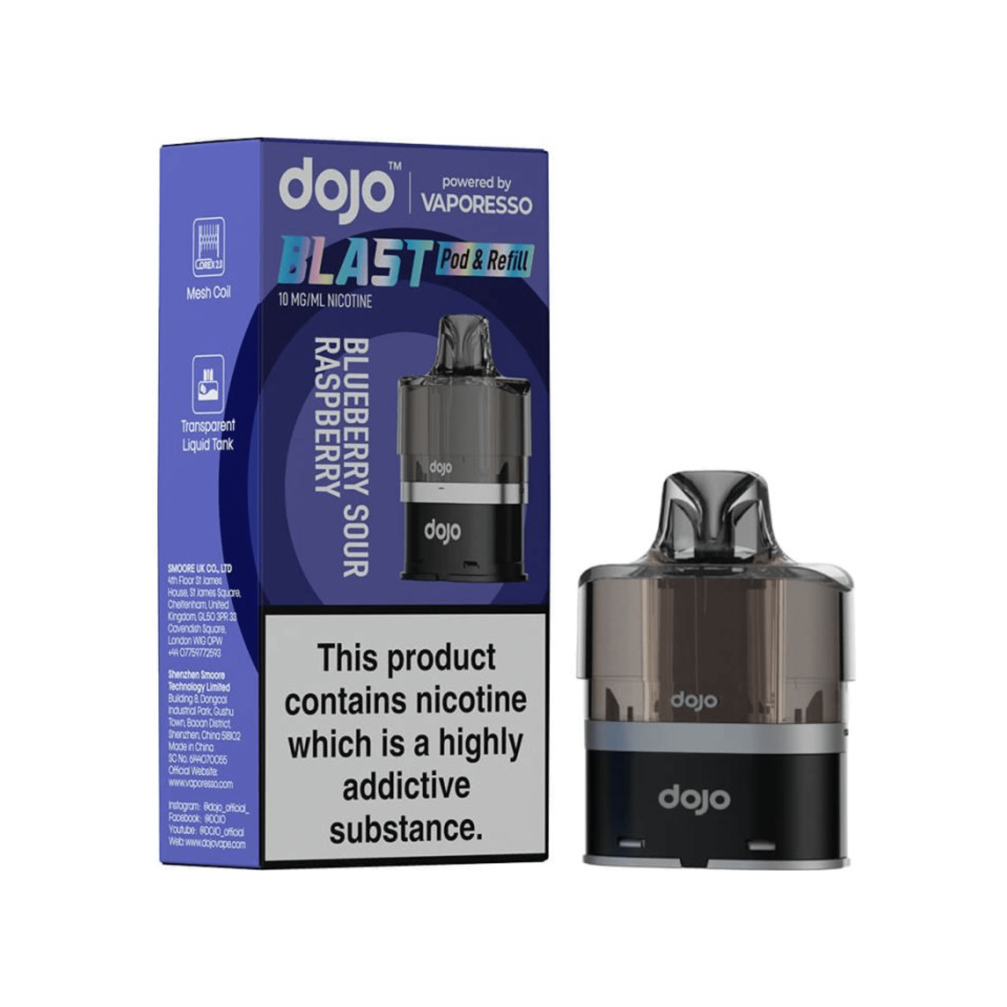 DOJO Blast - Pod & Refill - Electromist.co.ukEliquidVaporesso