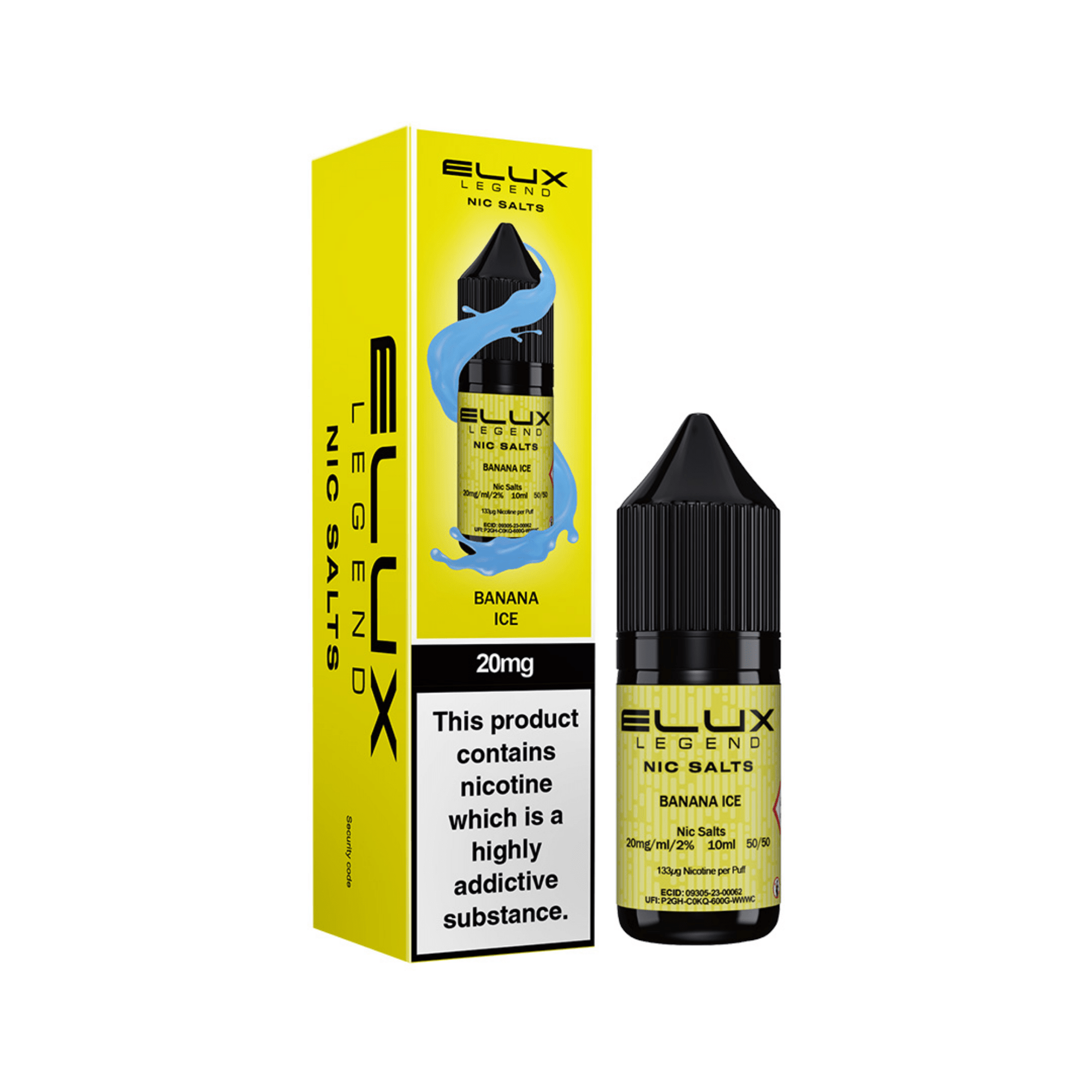 ELUX SALTS Banana Ice 10ML - Electromist.co.ukE - LiquidElux