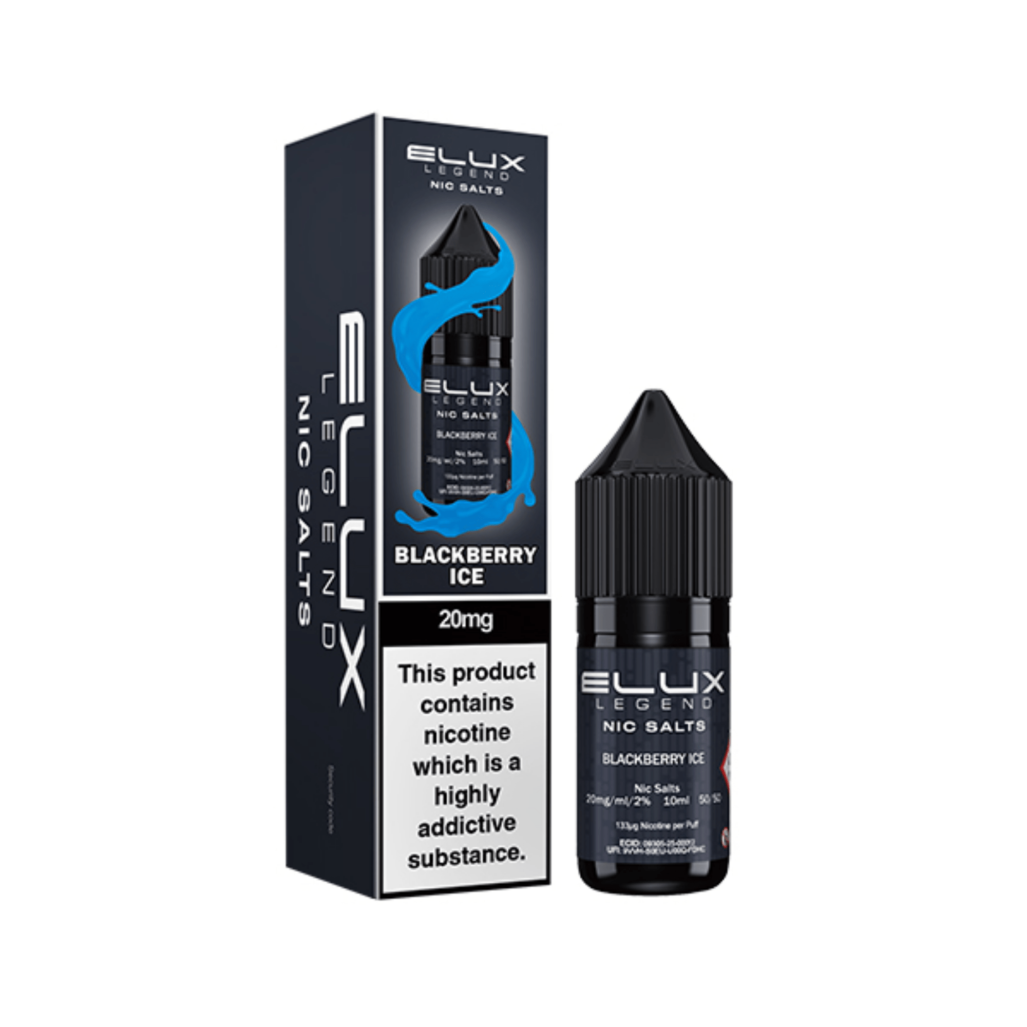 ELUX SALTS Blackberry Ice 10ML - Electromist.co.ukE - LiquidElux