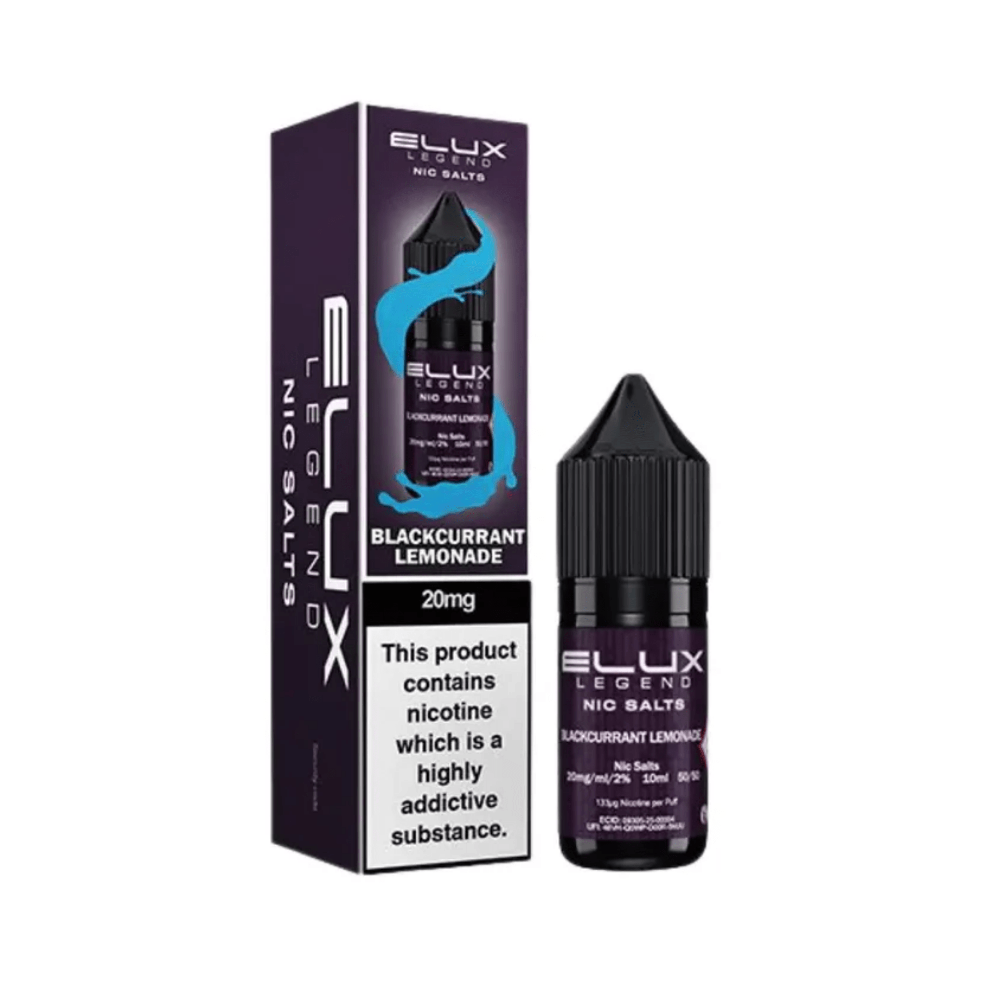 ELUX SALTS Blackcurrant Lemonade 10ML - Electromist.co.ukE - LiquidElux