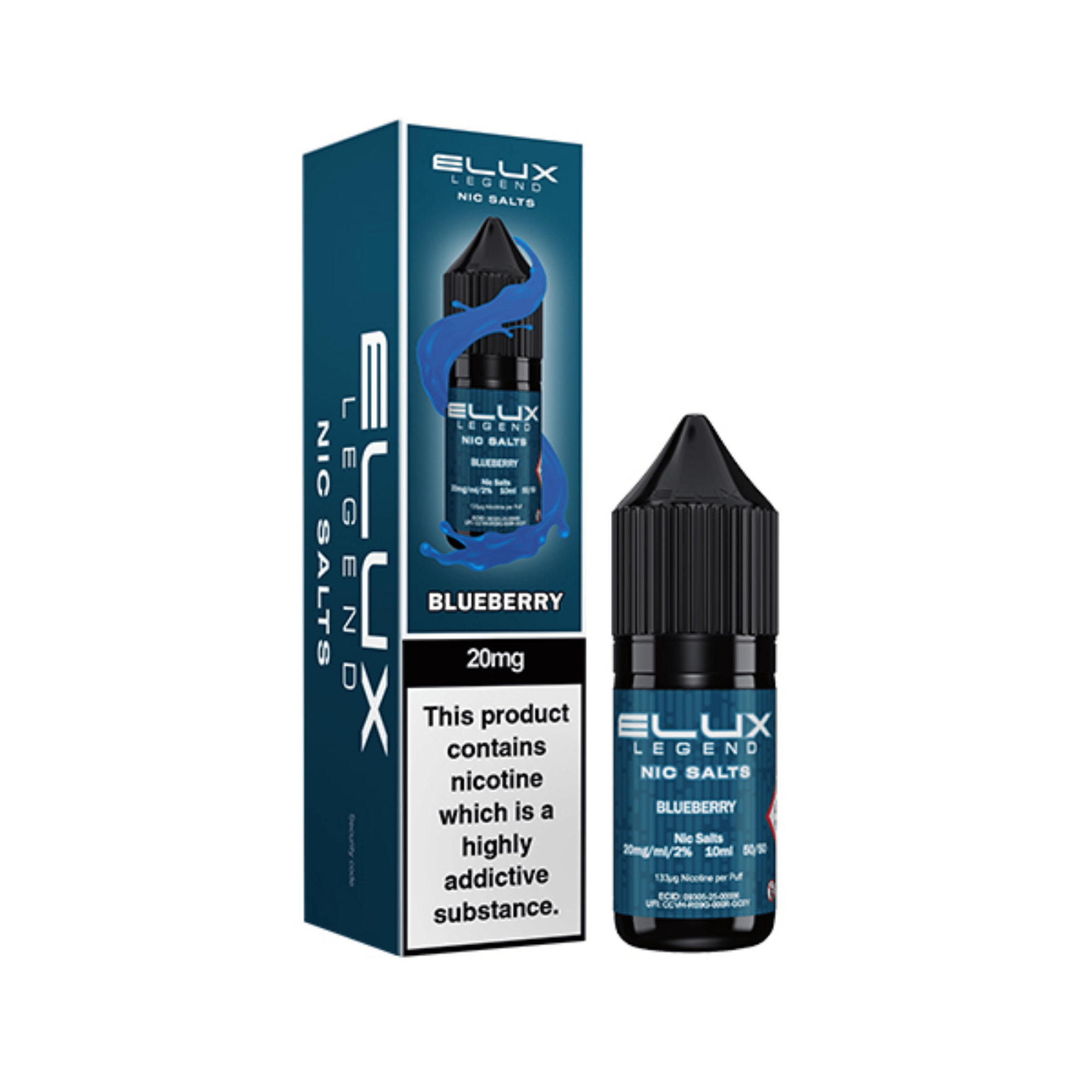 ELUX SALTS Blueberry 10ML - Electromist.co.ukE - LiquidElux