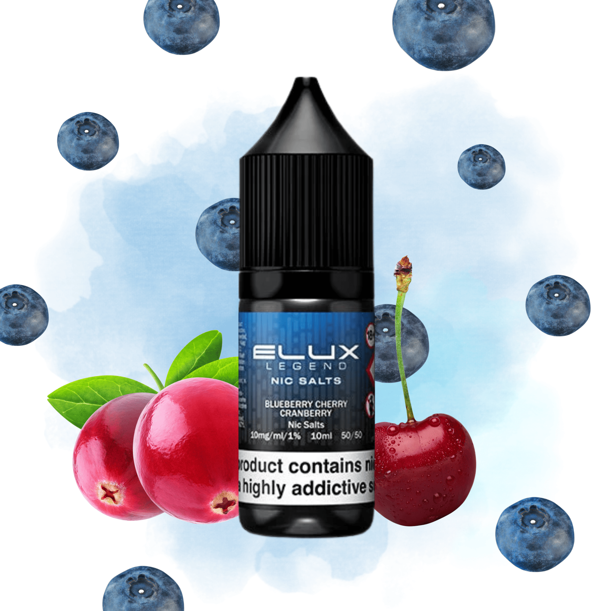 ELUX SALTS Blueberry Cherry Cranberry 10ML - Electromist.co.ukE - LiquidElux