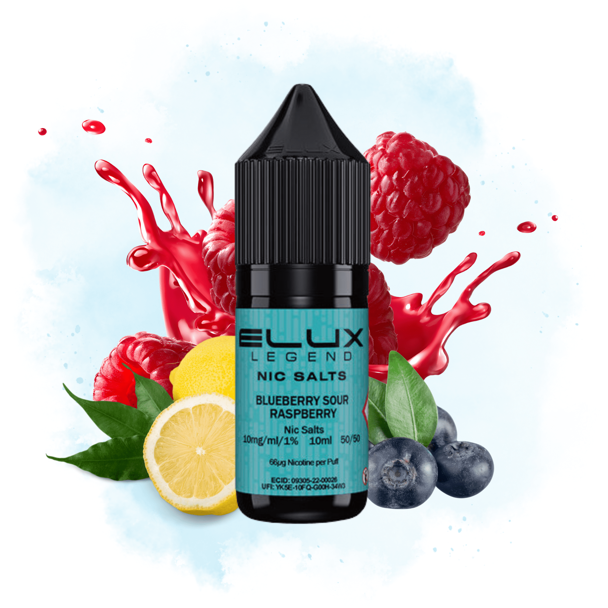 ELUX SALTS Blueberry Sour Raspberry 10ML - Electromist.co.ukE - LiquidElux