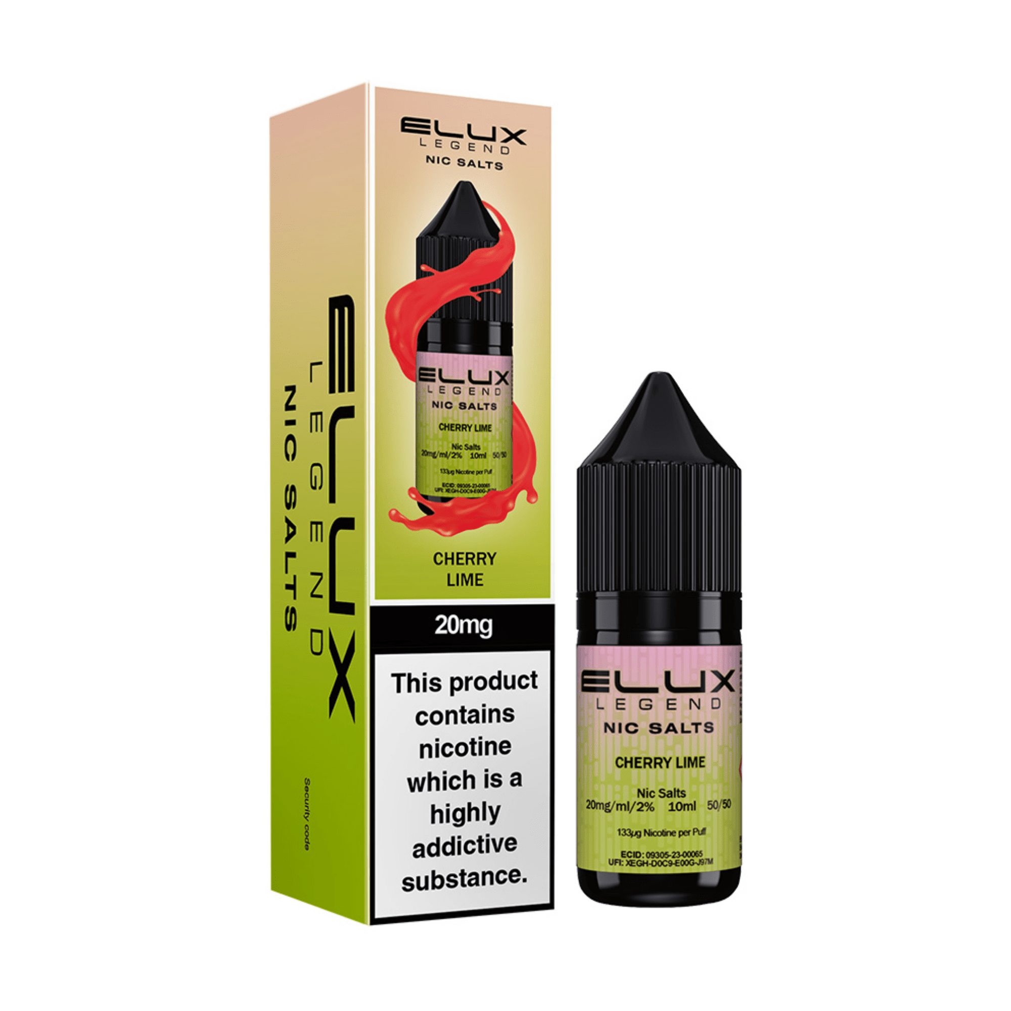 ELUX SALTS Cherry Lime 10ML - Electromist.co.ukE - LiquidElux