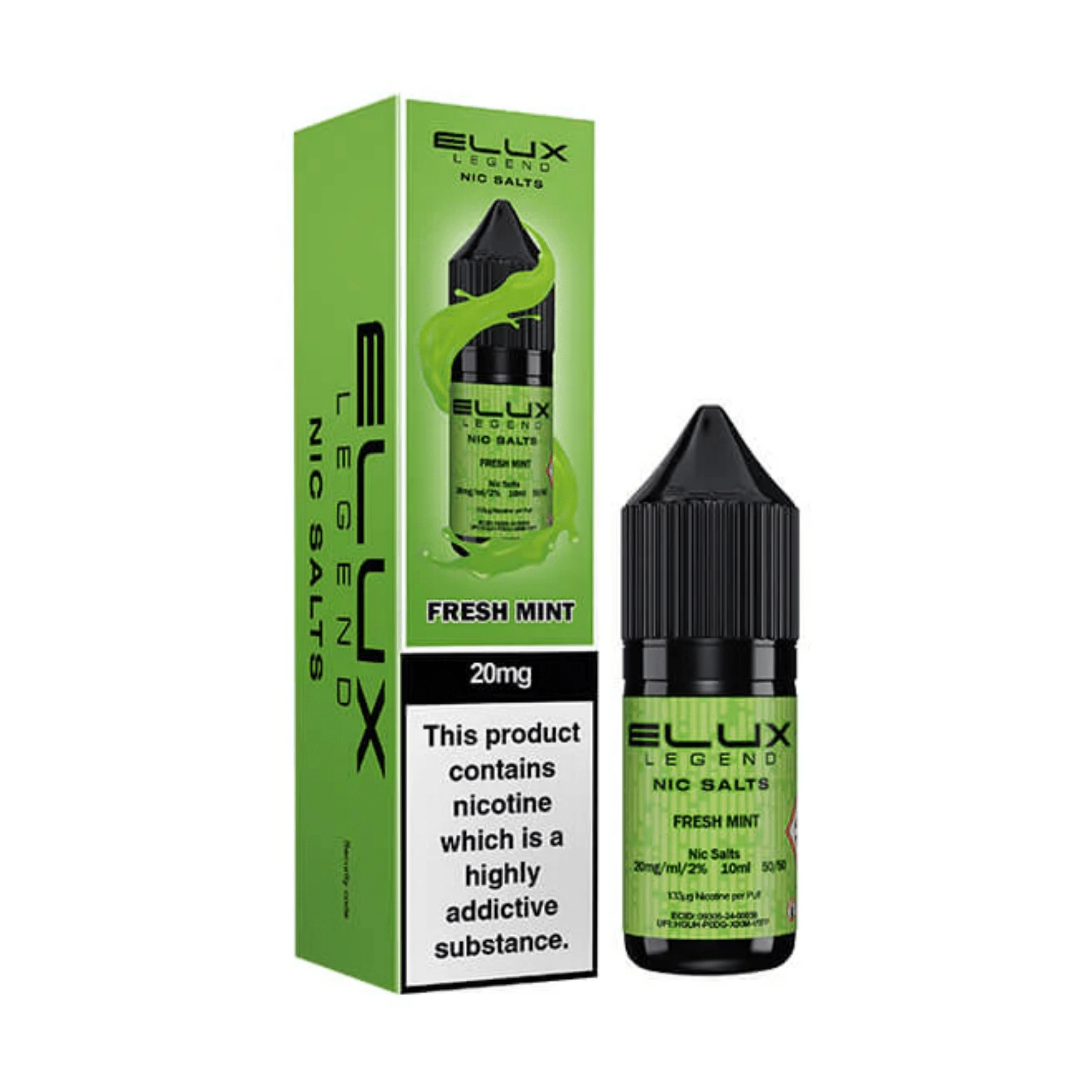 ELUX SALTS Fresh Mint 10ML - Electromist.co.ukE - LiquidElux