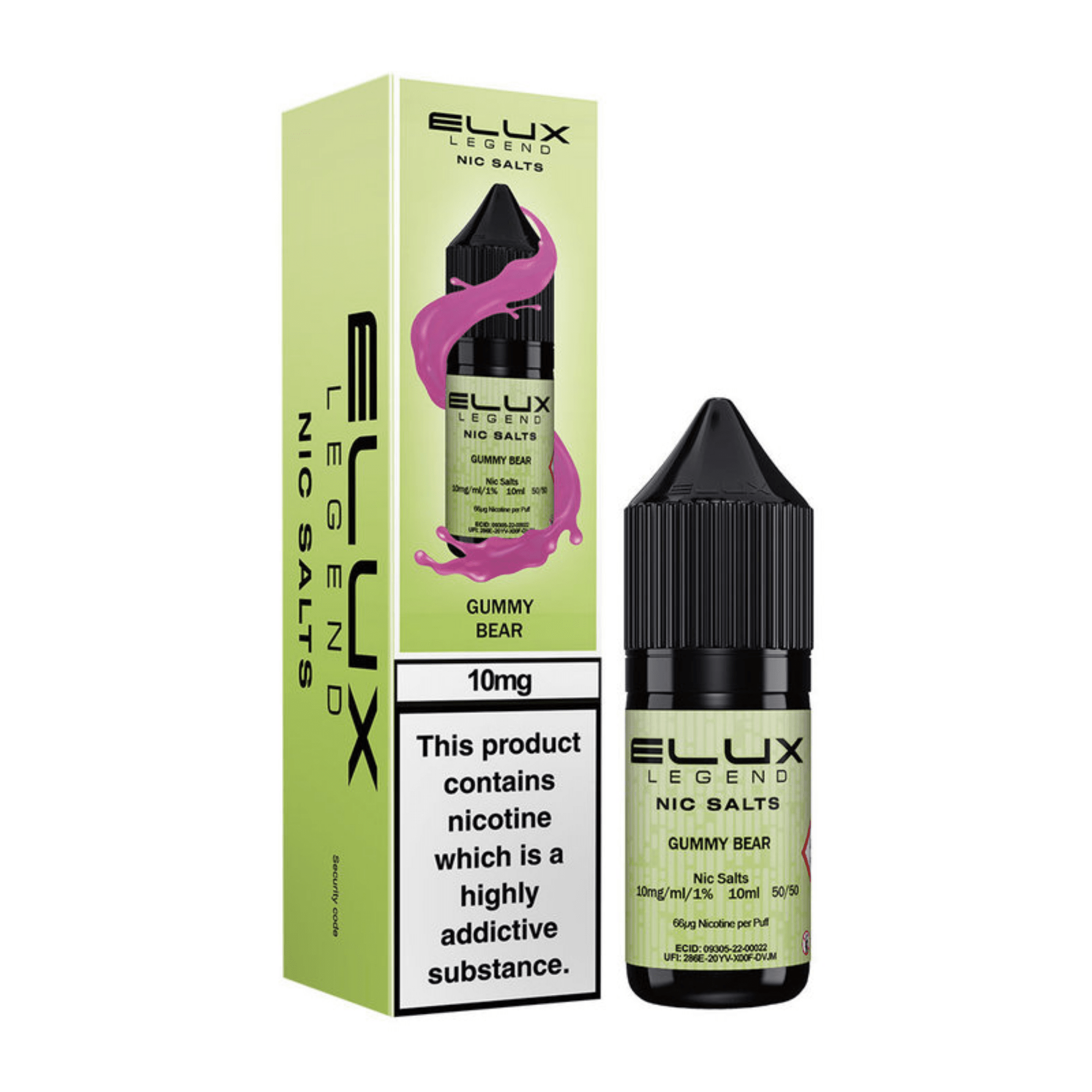 ELUX SALTS Gummy Bear 10ML - Electromist.co.ukE - LiquidElux