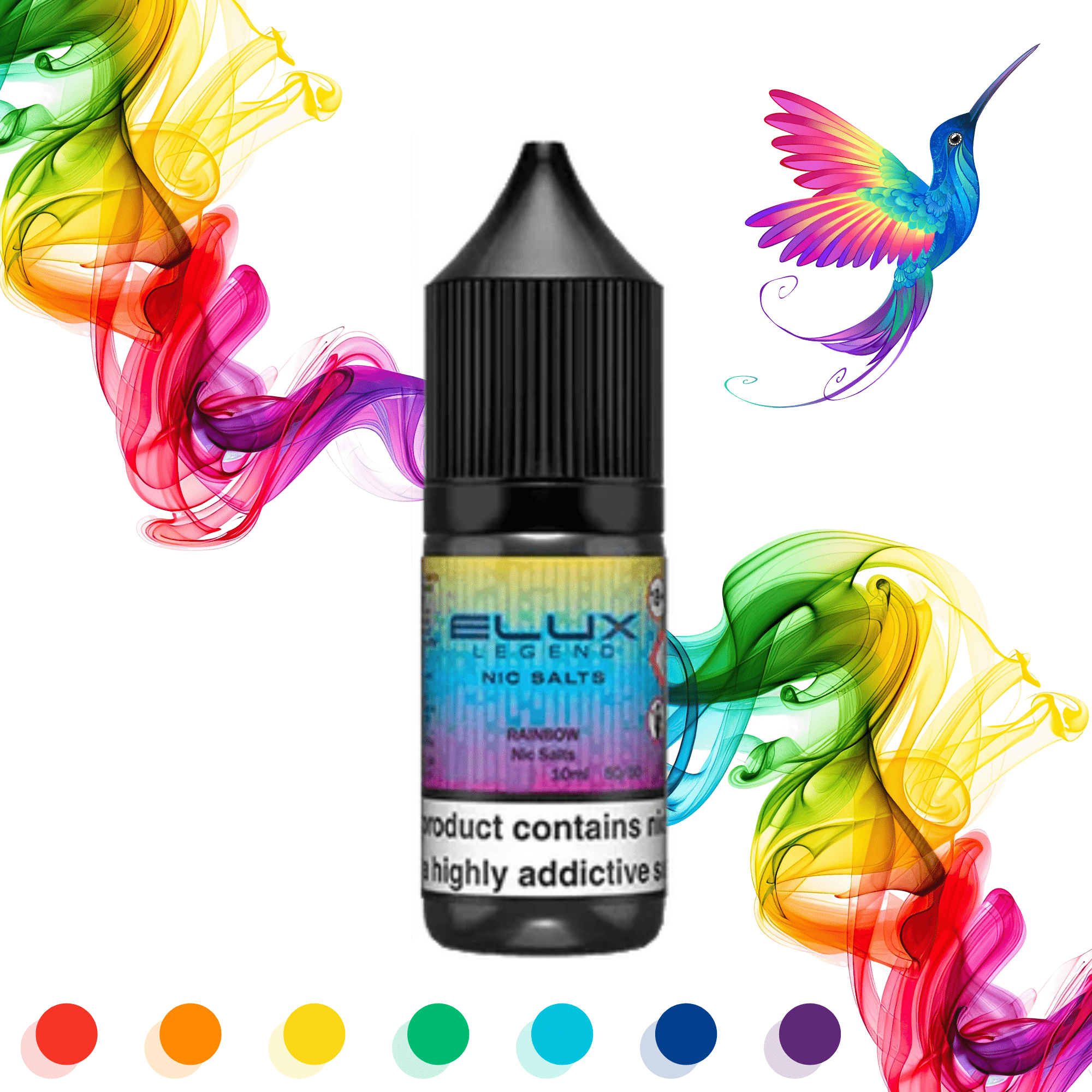 ELUX SALTS Rainbow 10ML - Electromist.co.ukE - LiquidElux