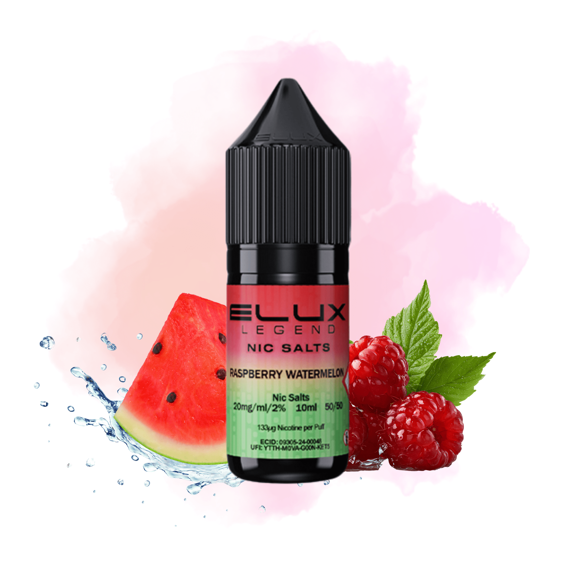 ELUX SALTS Raspberry Watermelon 10ML - Electromist.co.ukE - LiquidElux