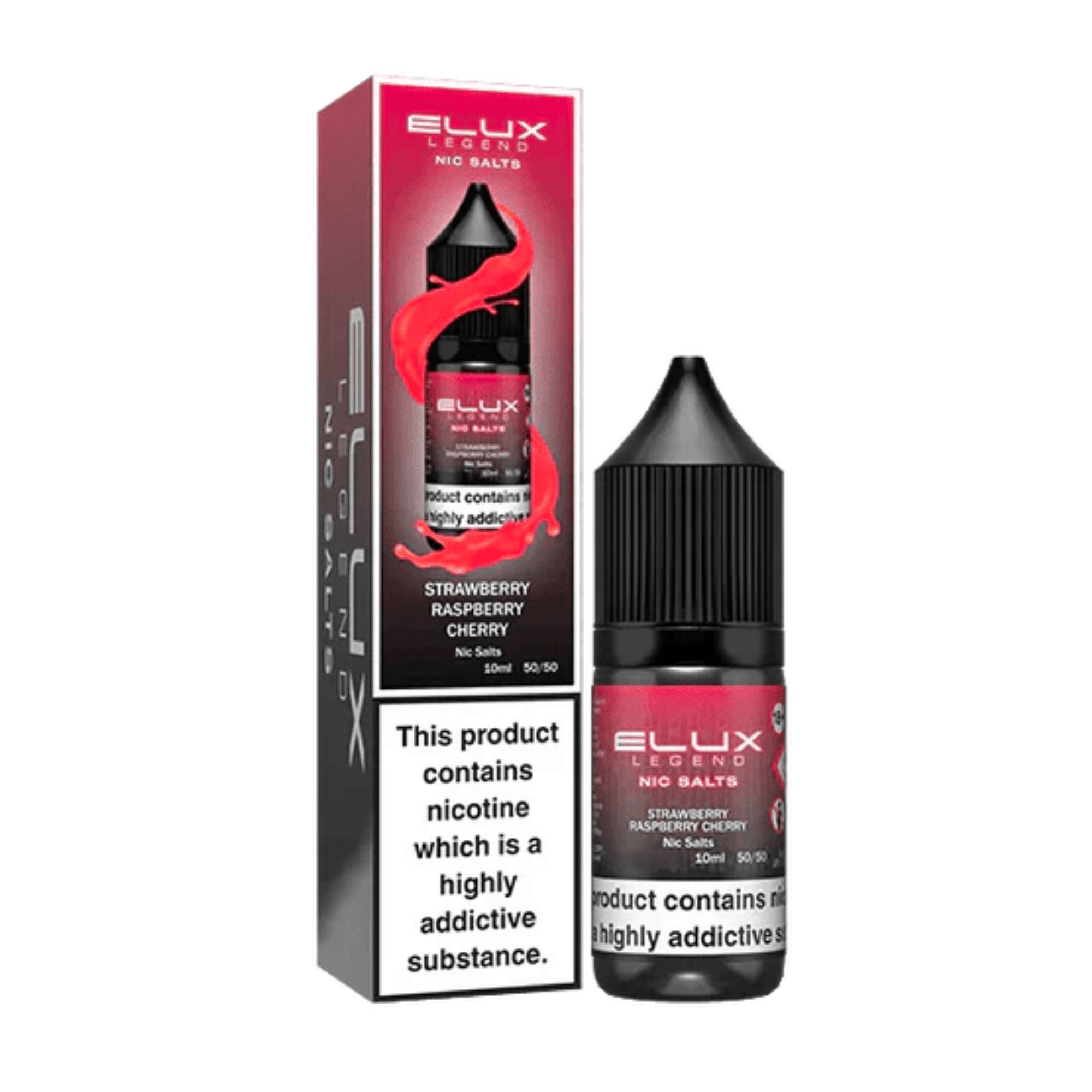 ELUX SALTS Strawberry Raspberry Cherry 10ML - Electromist.co.ukE - LiquidElux