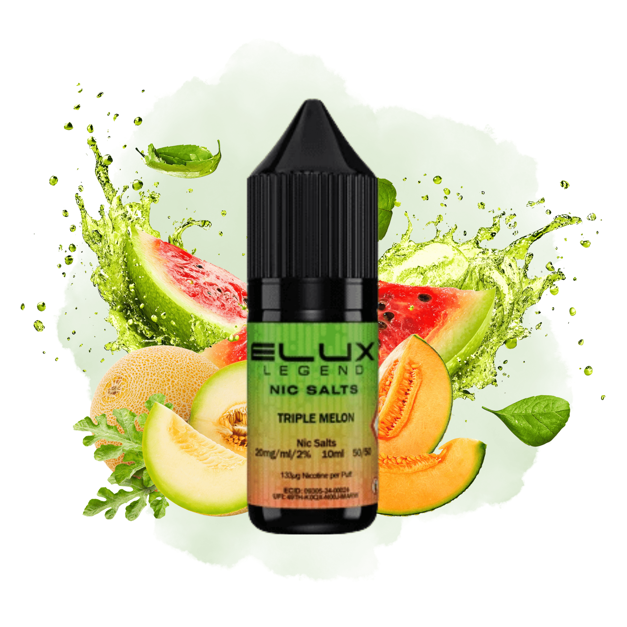 ELUX SALTS Triple Melon 10ML - Electromist.co.ukE - LiquidElux