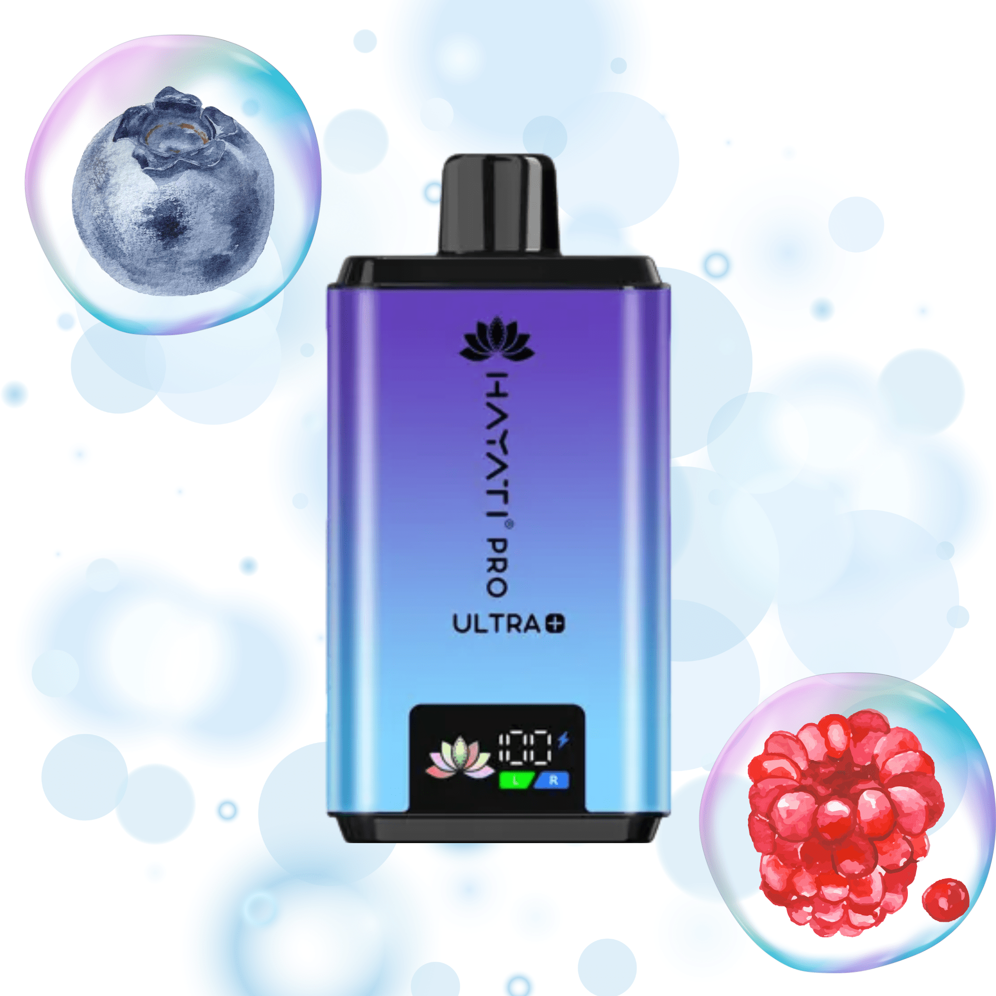 Hayati Pro Ultra+ 25000 Puffs Kit - Blueberry Raspberry 20mg - Electromist.co.ukPod kitsHayati