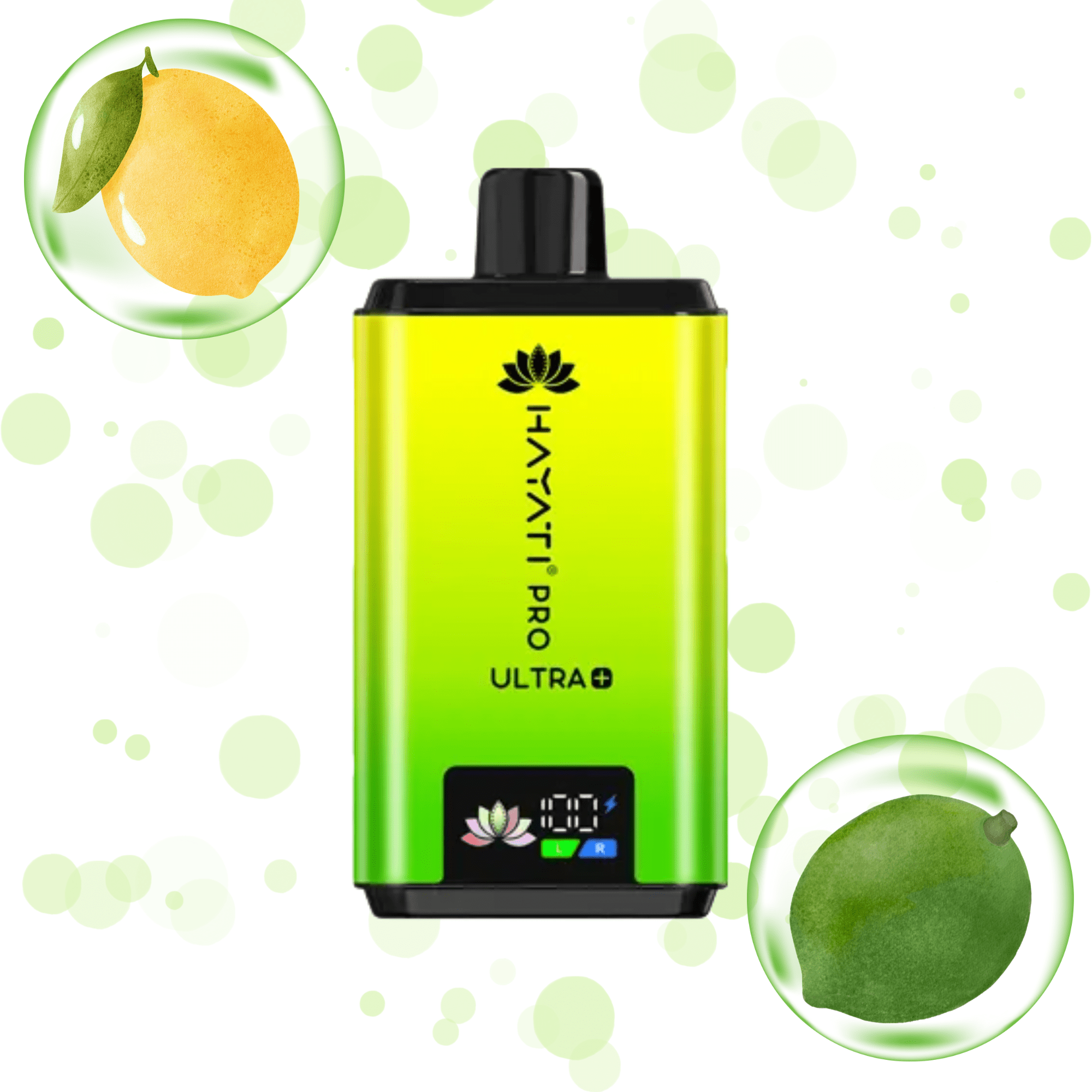 Hayati Pro Ultra+ 25000 Puffs Kit - Lemon & Lime 20mg - Electromist.co.ukPod kitsHayati