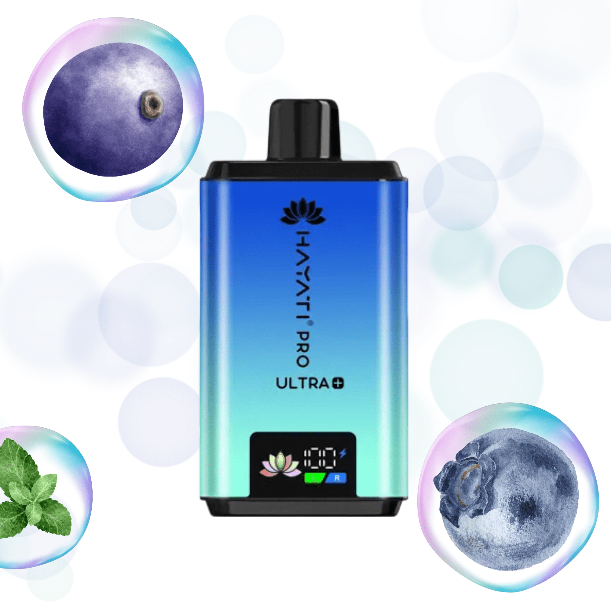 Hayati Pro Ultra+ 25000 Puffs Kit - Mr Blue 20mg - Electromist.co.ukPod kitsHayati