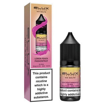 ELUX SALTS Lemon Peach Passionfruit 10ML - Electromist.co.ukE - LiquidElux