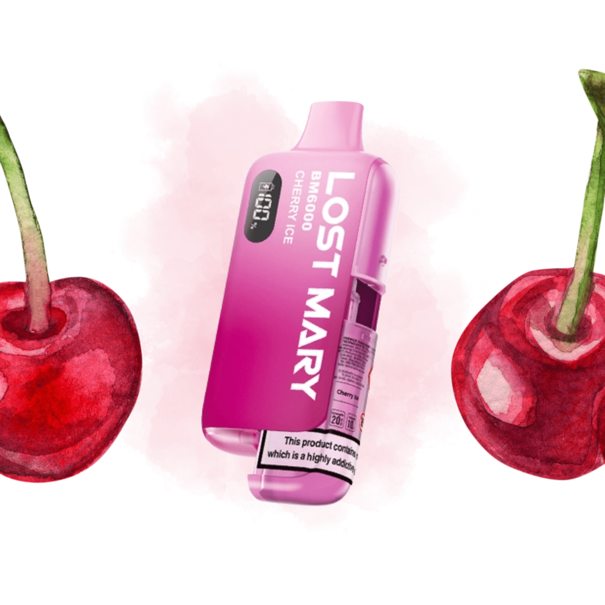 Lost Mary BM6000 - Refillable Kit Cherry Ice 20mg - Electromist.co.ukLost Mary