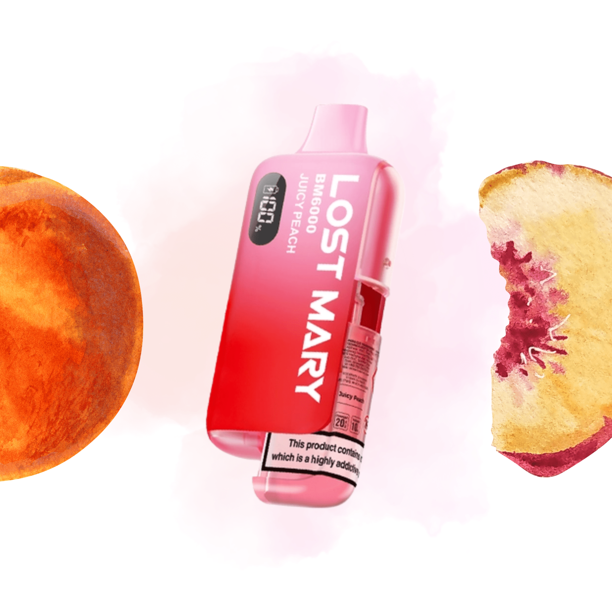 Lost Mary BM6000 - Refillable Kit Juicy Peach 20mg - Electromist.co.ukLost Mary