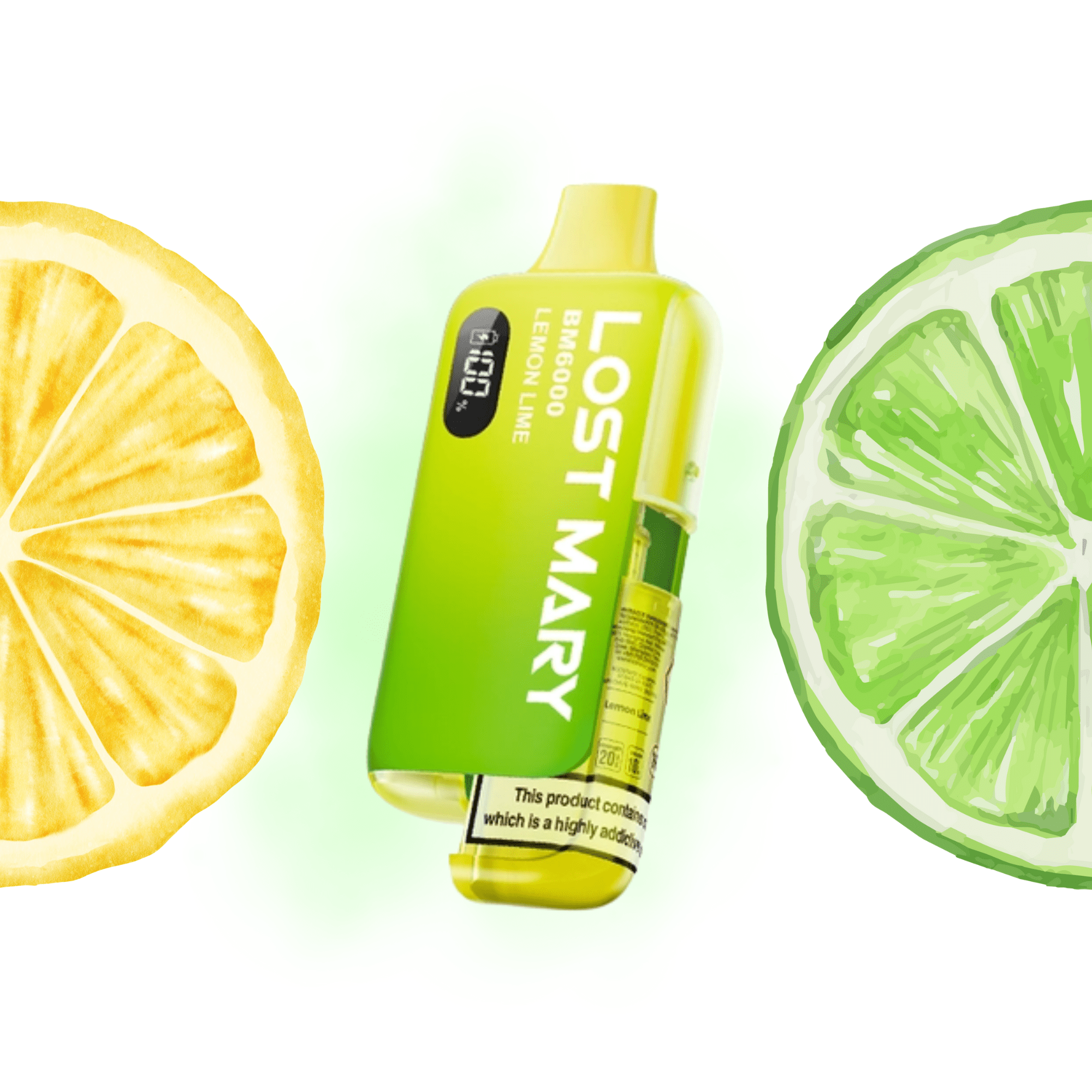 Lost Mary BM6000 - Refillable Kit Lemon Lime 20mg - Electromist.co.ukLost Mary