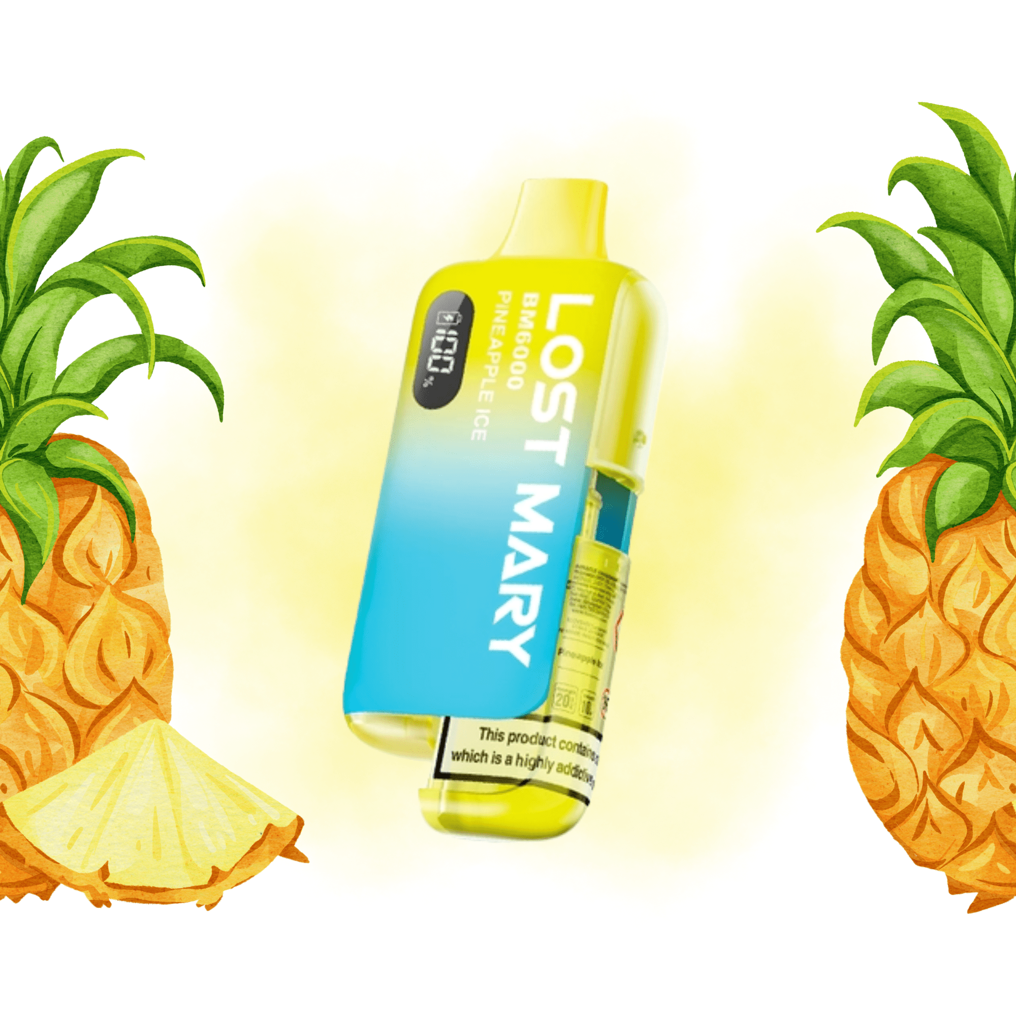 Lost Mary BM6000 - Refillable Kit Pineapple Ice 20mg - Electromist.co.ukLost Mary