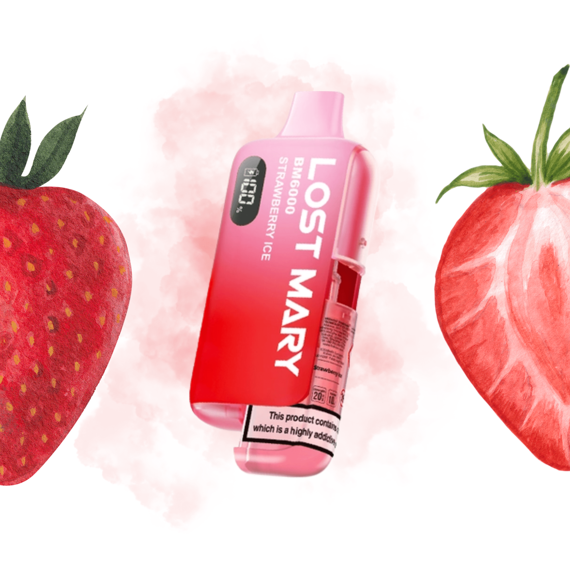 Lost Mary BM6000 - Refillable Kit Strawberry Ice 20mg - Electromist.co.ukLost Mary