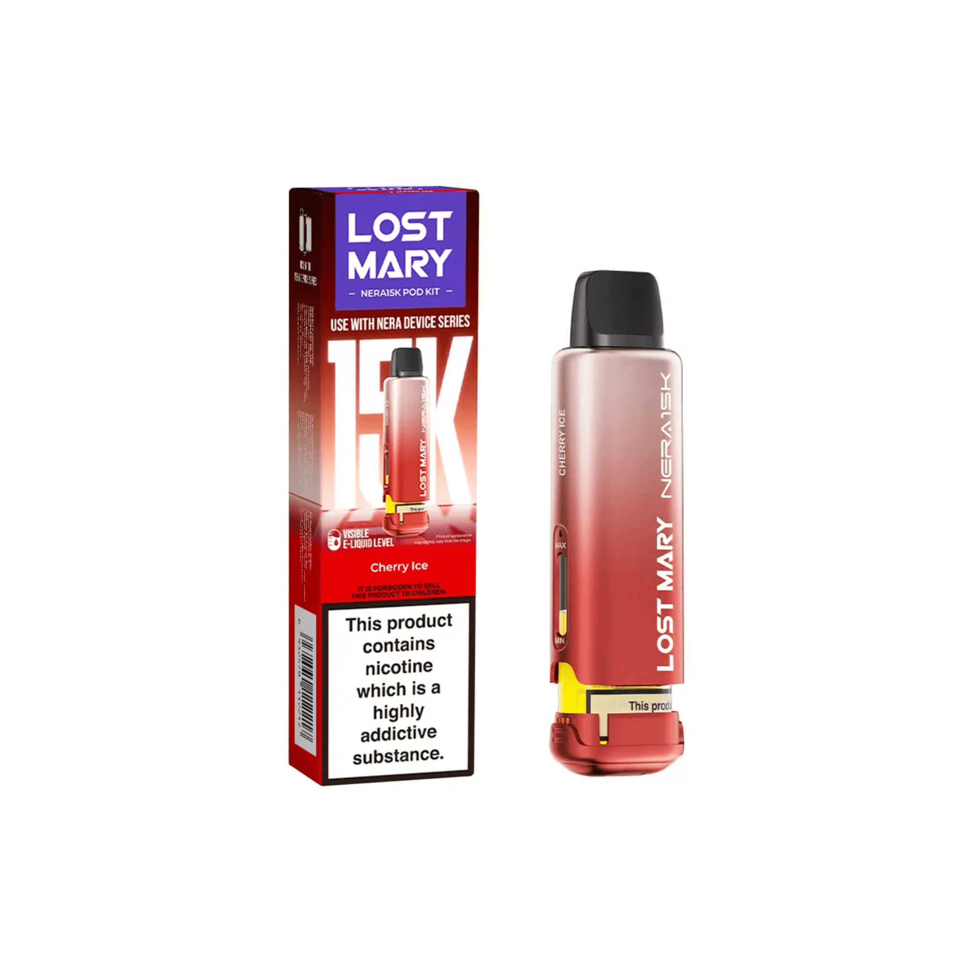 Lost Mary Nera 15K Pod Kit - Cherry Ice - Electromist.co.ukPod kitsLost Mary