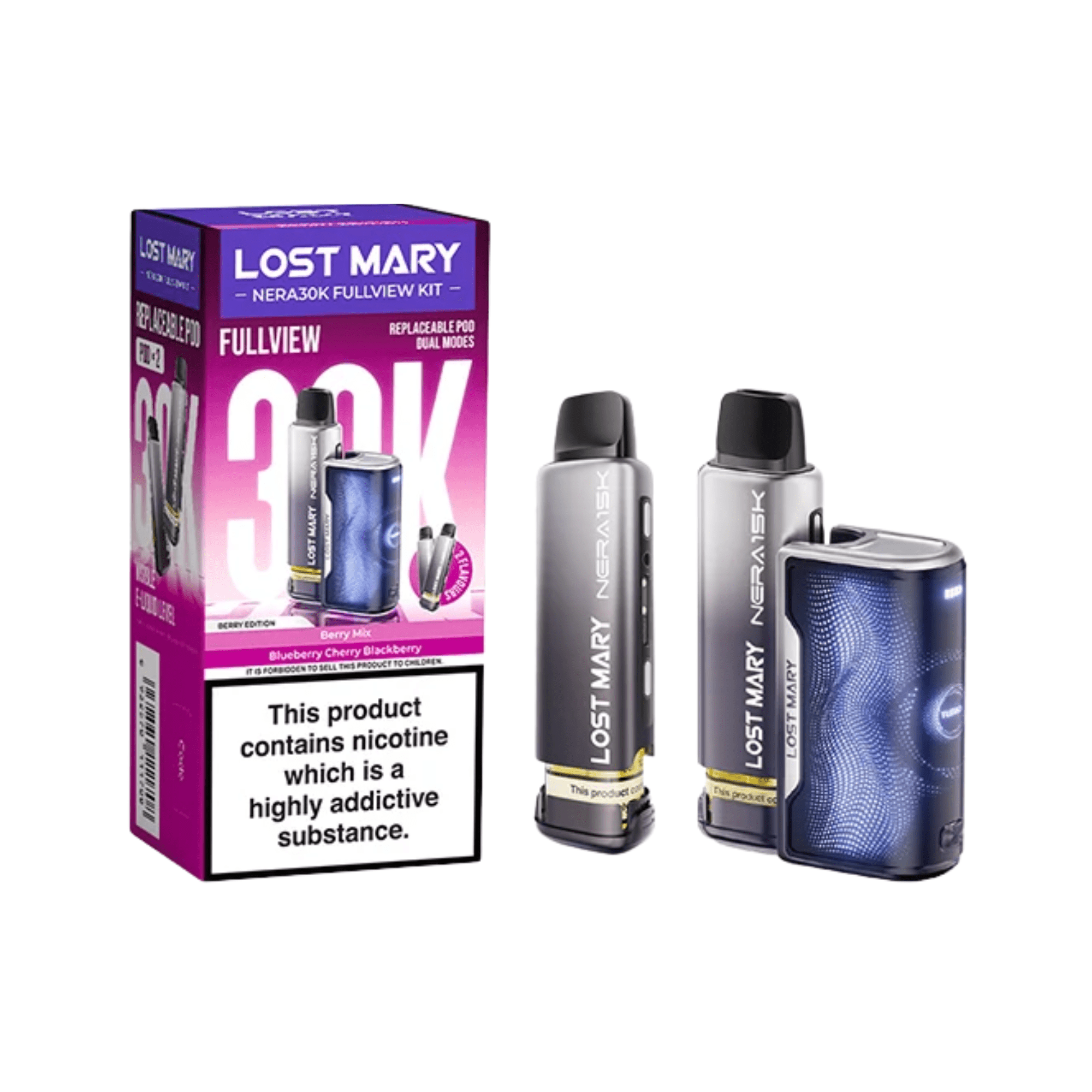 Lost Mary Nera 30K Fullview Kit - Berry Edition - Electromist.co.ukLost Mary