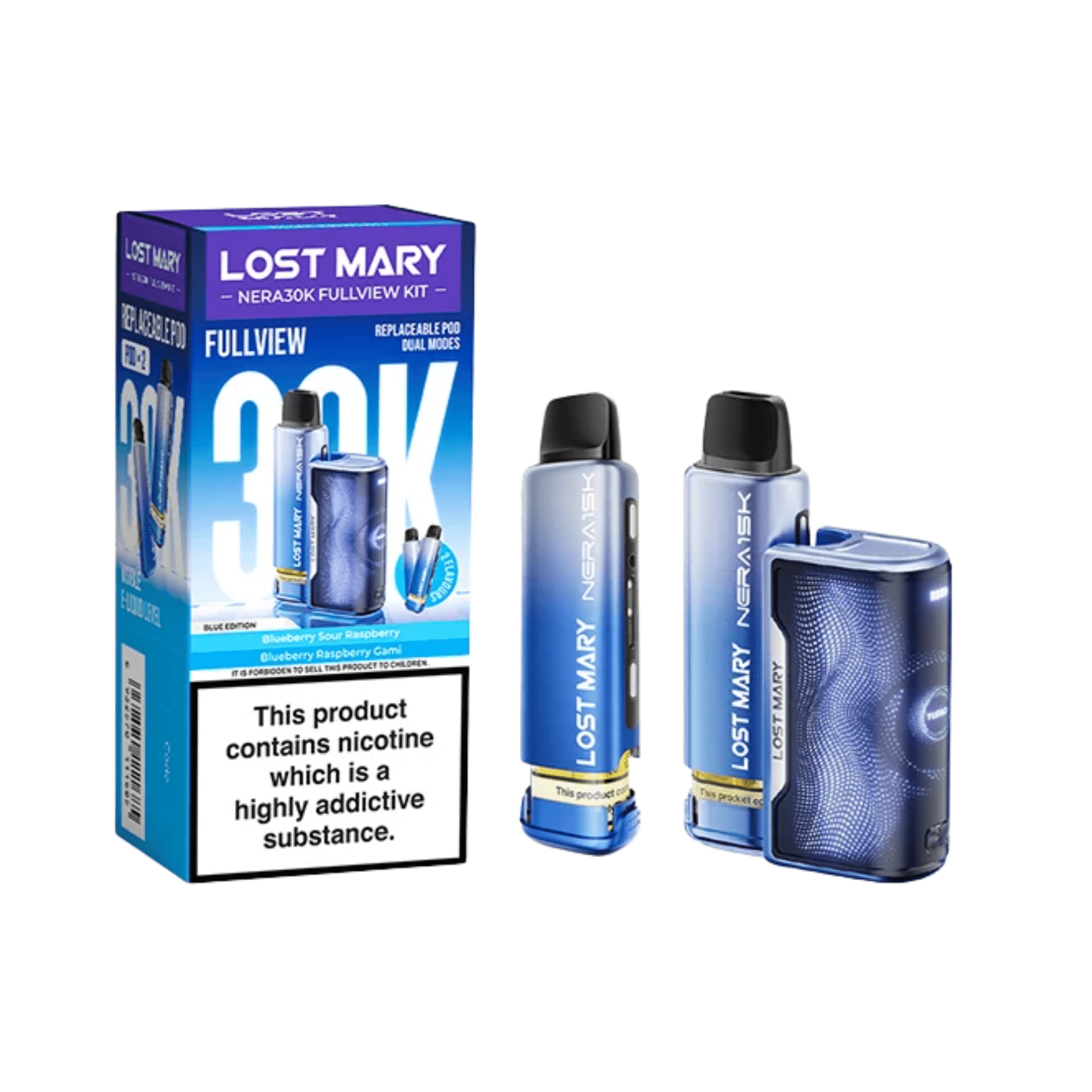 Lost Mary Nera 30K Fullview Kit - Blue Edition - Electromist.co.ukLost Mary