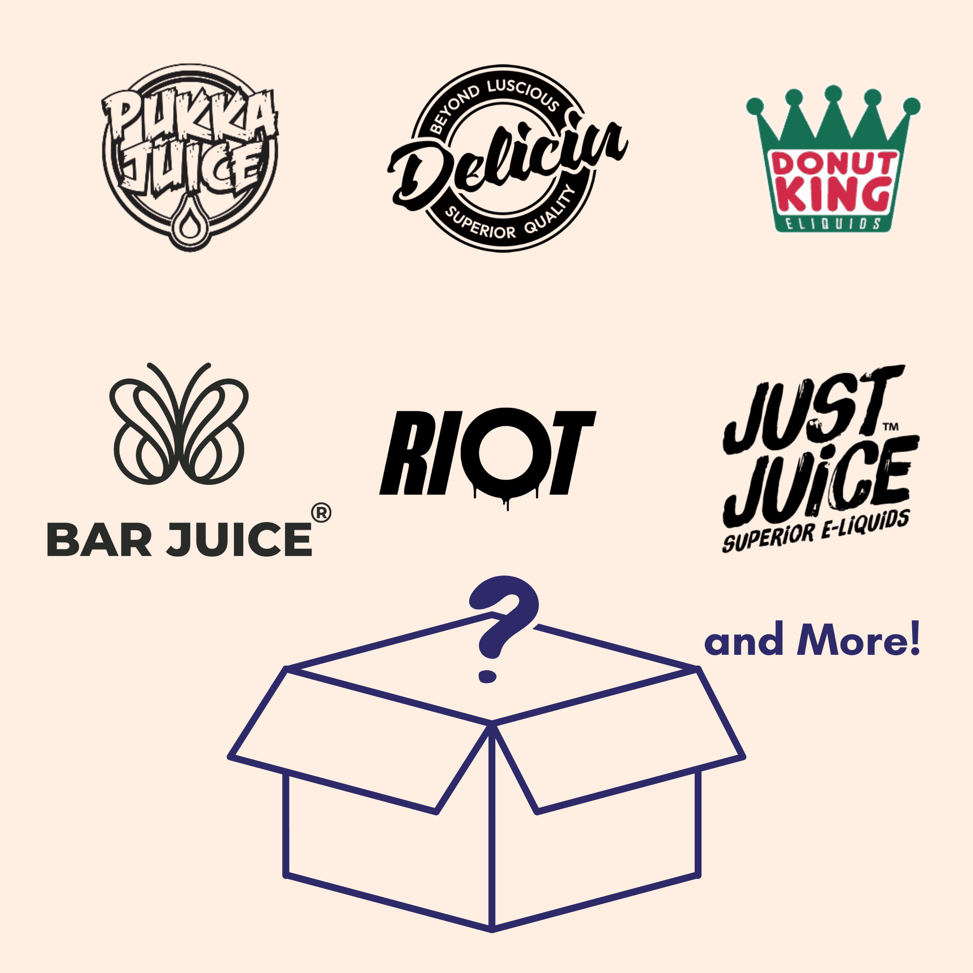 MYSTERY BOX - 10 x 10 ml E - Liquid - Electromist.co.ukEliquidPremium Brands