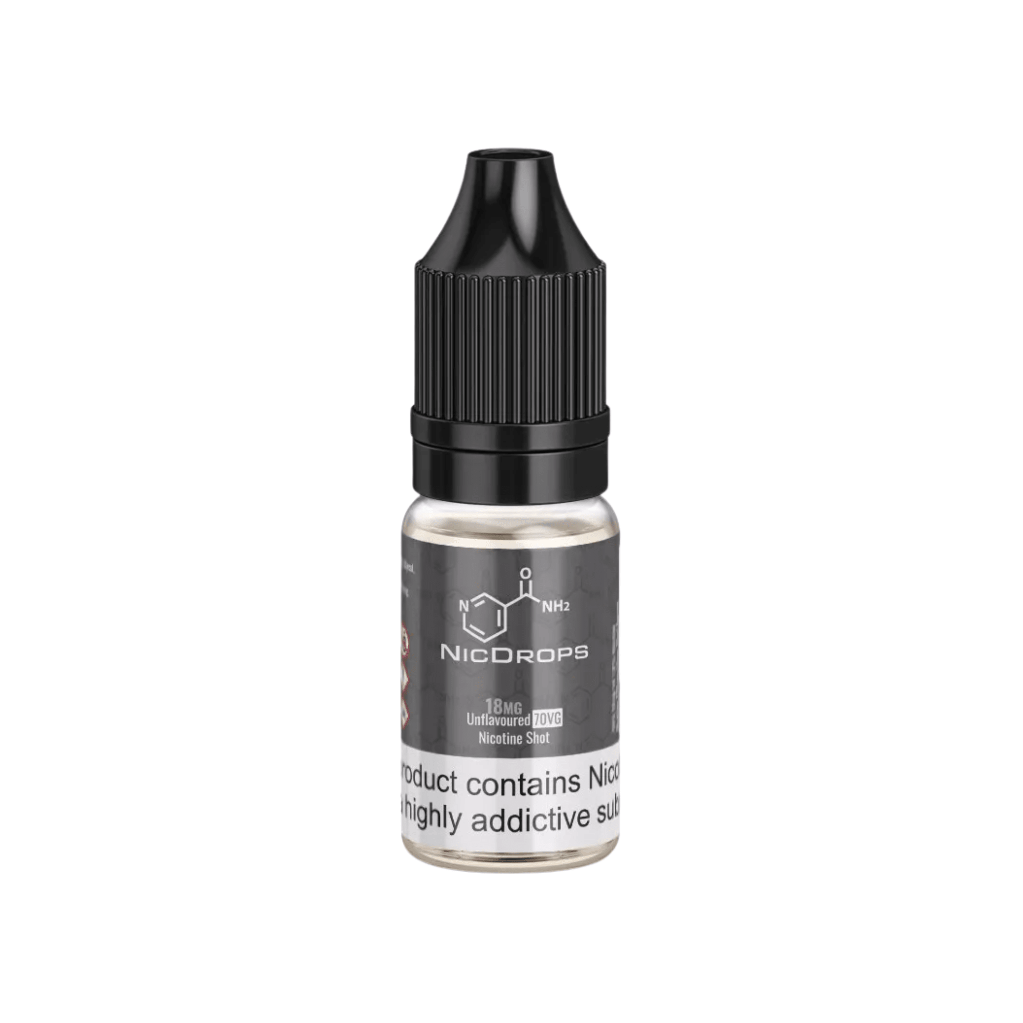 NIC DROPS - Unflavoured Nicotine Shot 18mg 10ml - Electromist.co.ukEliquidNICDROPS
