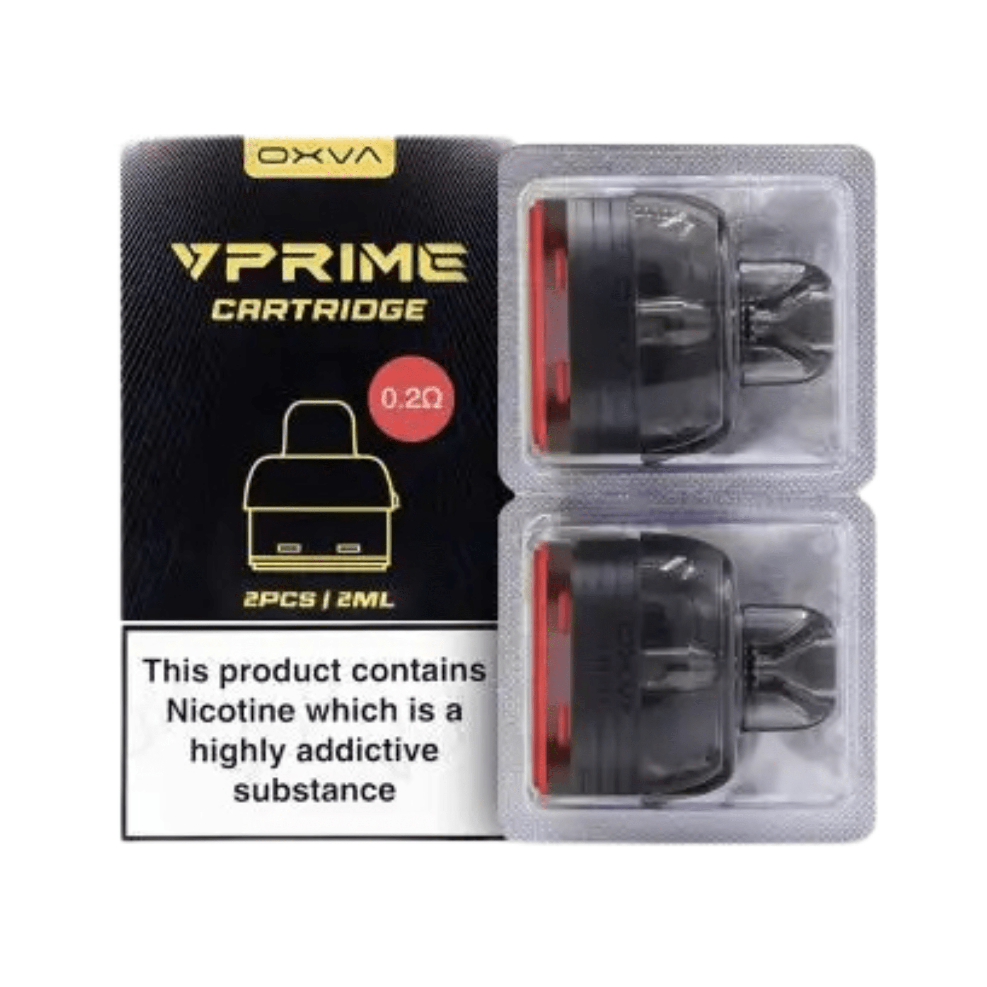 OXVA VPRIME POD CARTRIDGES 0.2ohm (pack of 2) - Electromist.co.ukpodsOXVA