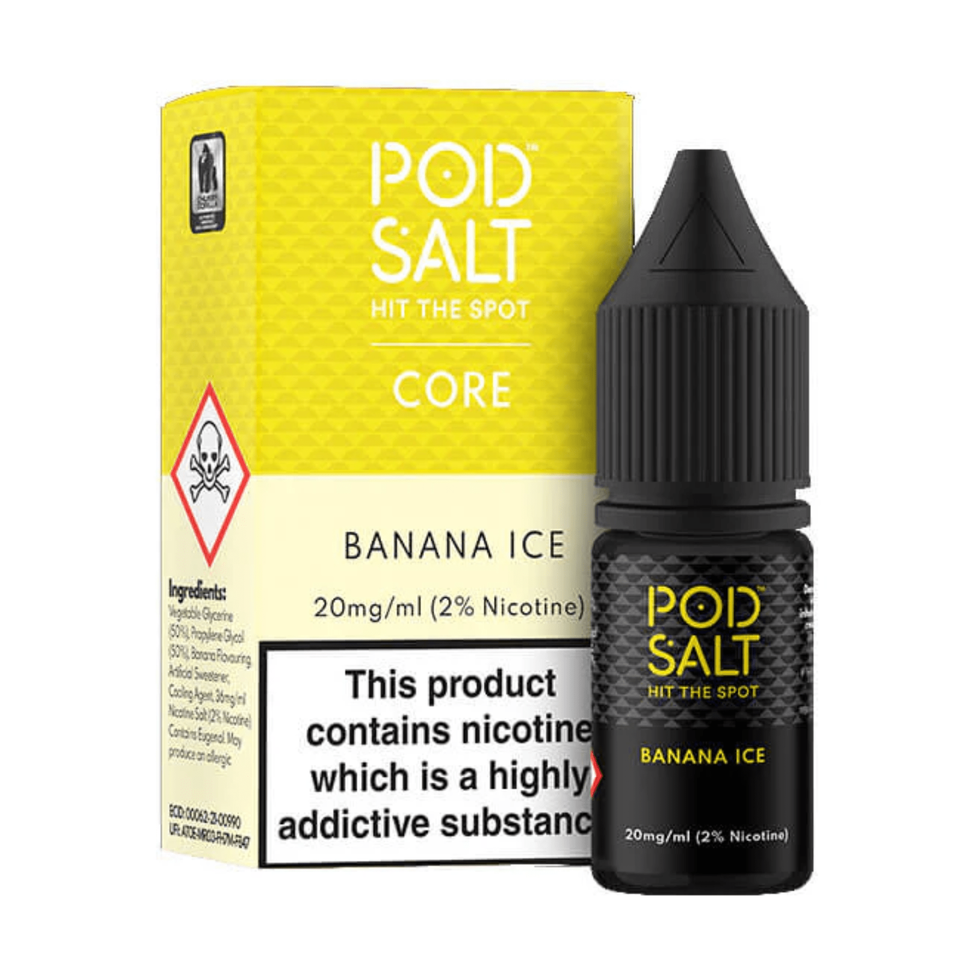 Pod Salt - Banana Ice 10ml - Electromist.co.ukEliquidPod Salt