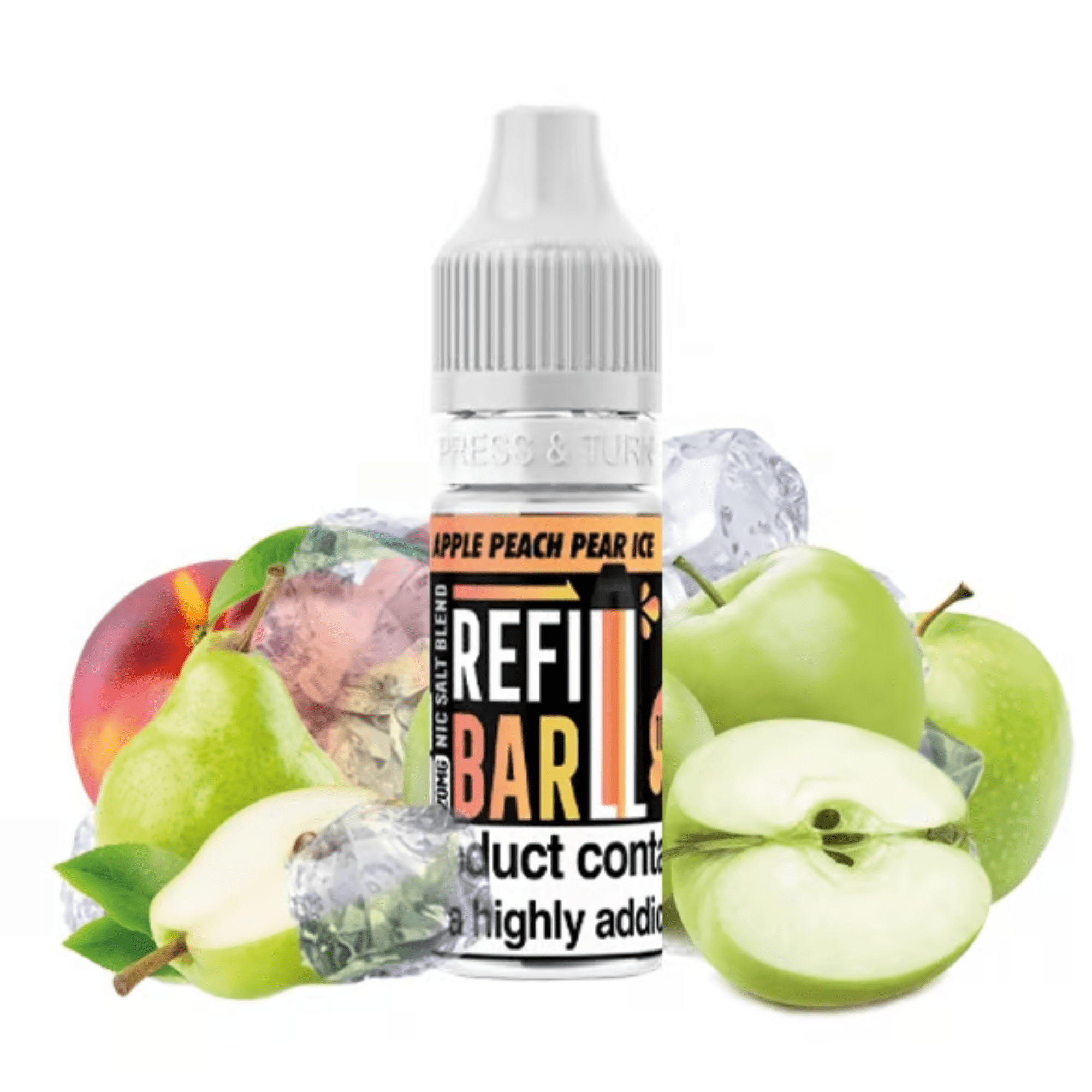 Refill Bar - Apple Peach Pear Ice 10ml - Electromist.co.ukE - LiquidRefill Bar