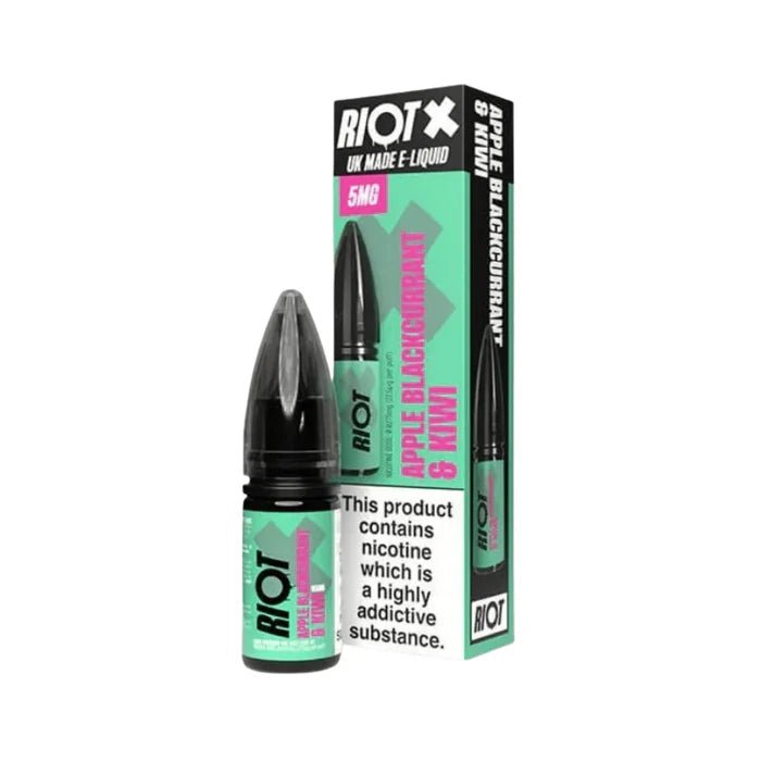 Riot X Nic Salts 10ml - Apple Blackcurrent Kiwi - Electromist.co.ukE - LiquidRiot Squad