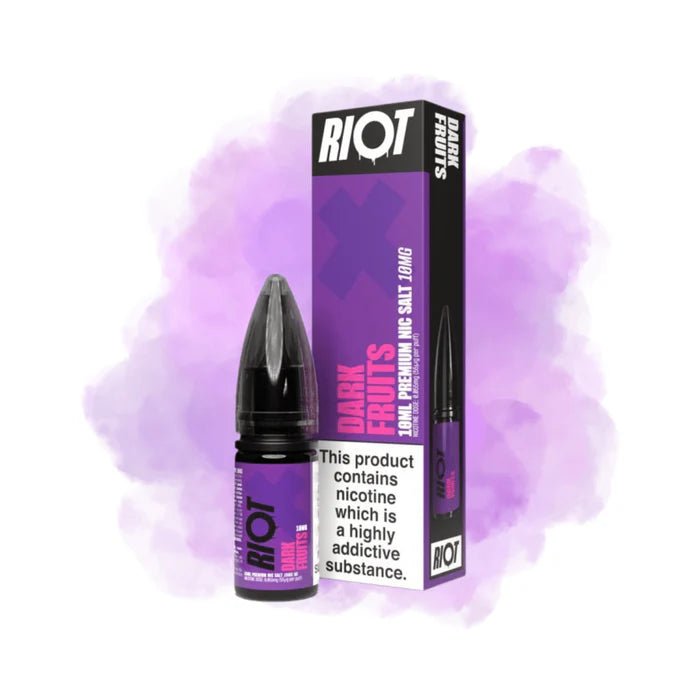 Riot X Nic Salts 10ML - Dark Fruits - Electromist.co.ukE - LiquidRiot Squad