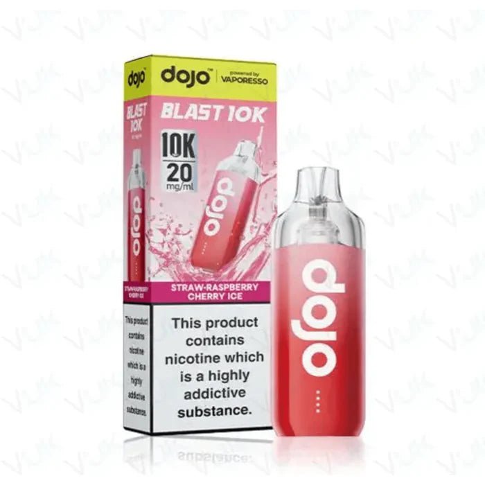 Vaporesso Dojo Blast 10K Prefilled Pod Kit - Straw - Raspberry Cherry Ice - Electromist.co.ukPod kitsVaporesso