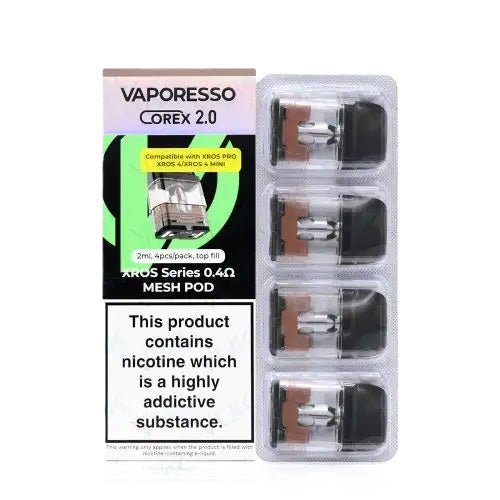 Vaporesso Xros Pods 0.4ohm 4 pack - Electromist.co.ukpodsVaporesso