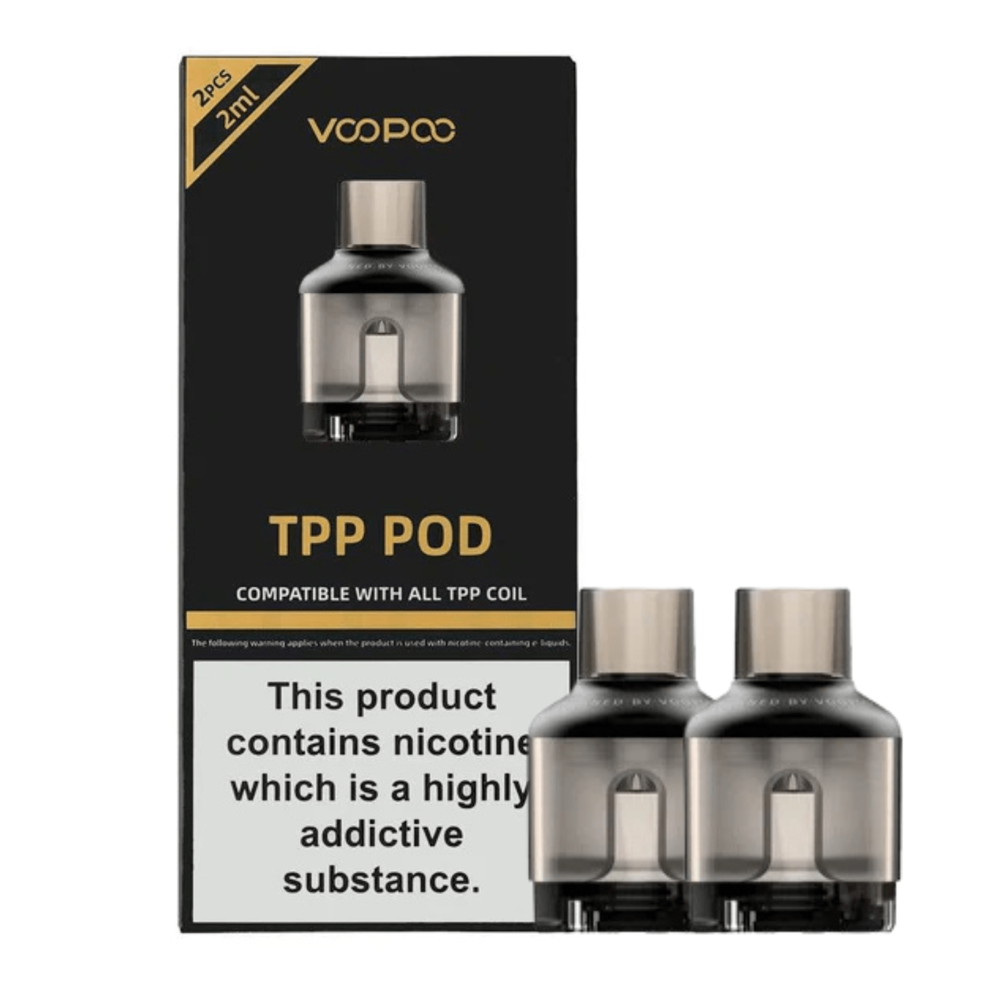 Voopoo TPP Pods 2ml Black (pack of 2) - Electromist.co.ukpodsVoopoo