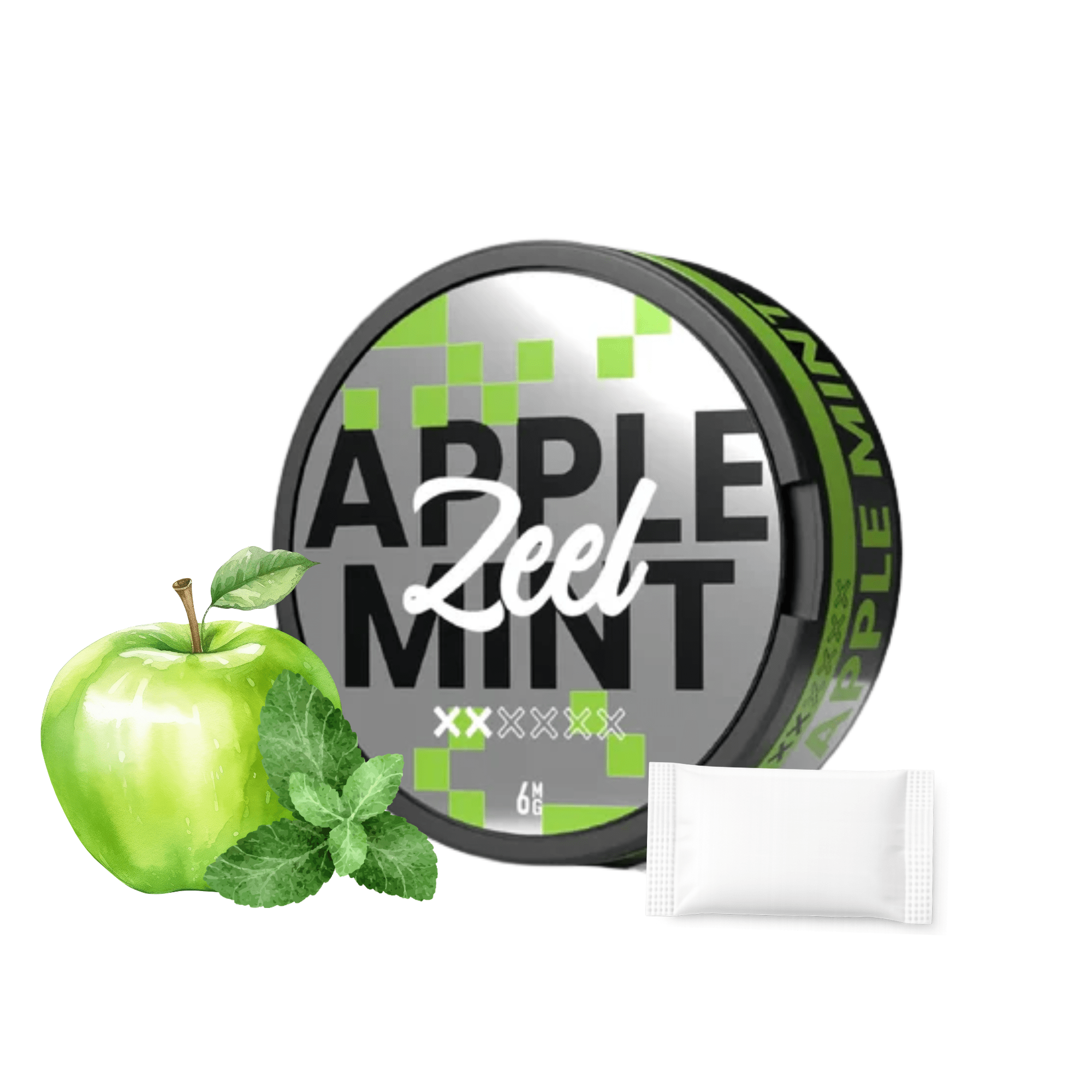 ZEEL Nicotine Pouches - Apple Mint - Electromist.co.ukNicotine PouchesZeel