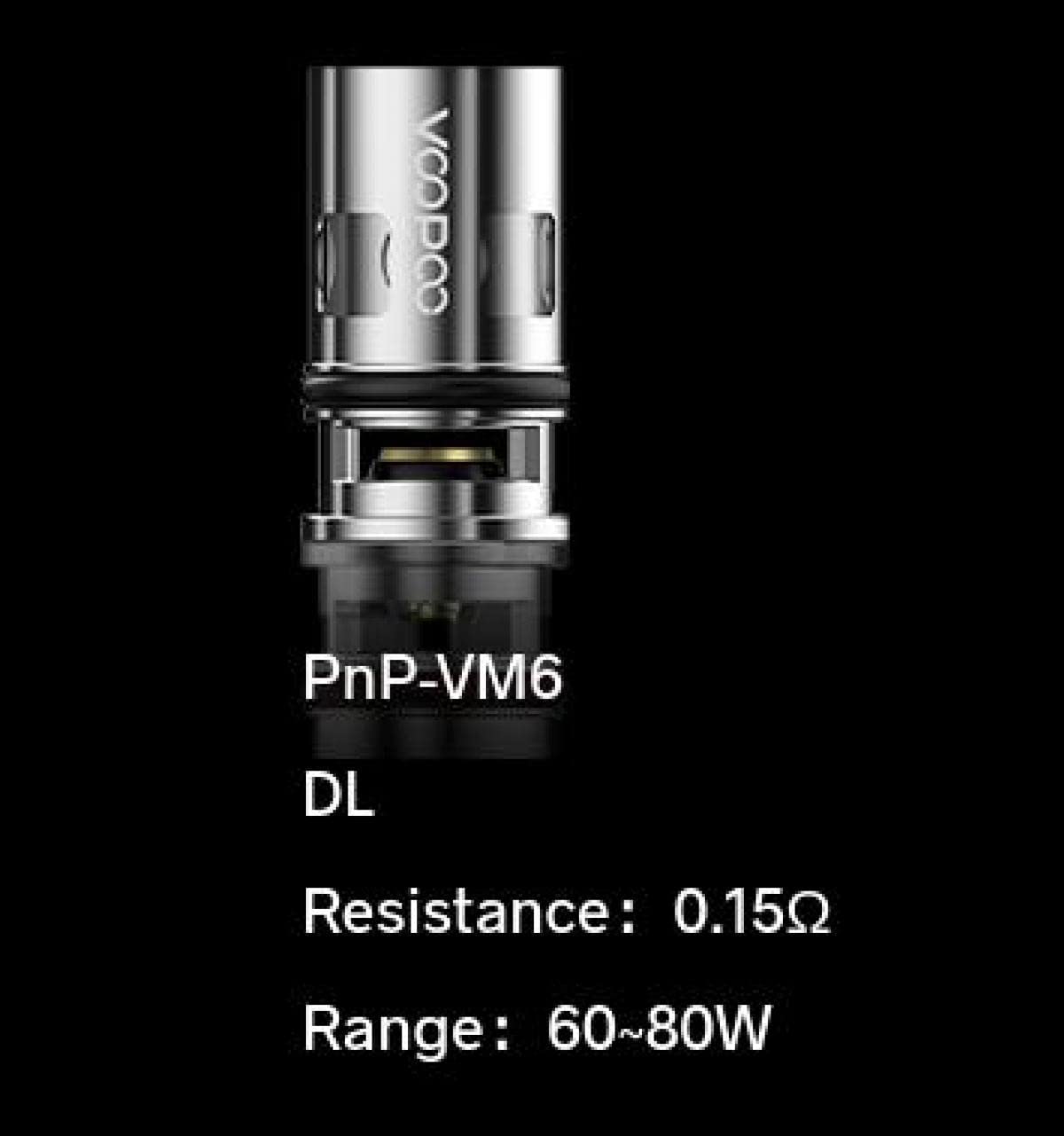Voopoo PNP VM6 Coils - 0.15ohm (Pack of 5)