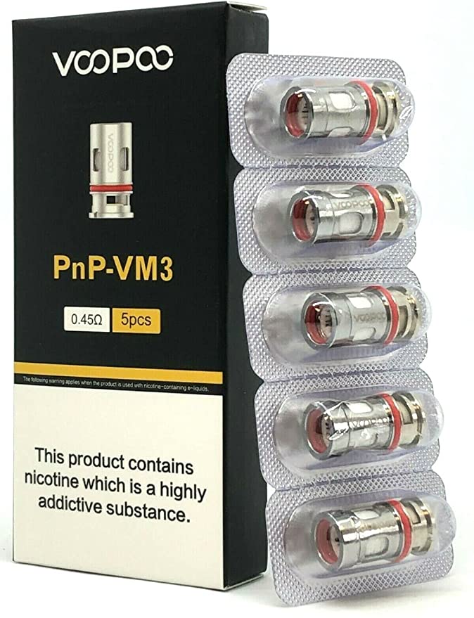 Voopoo PNP VM3 Coils - 0.45ohm (Pack of 5) at Electromist.co.uk