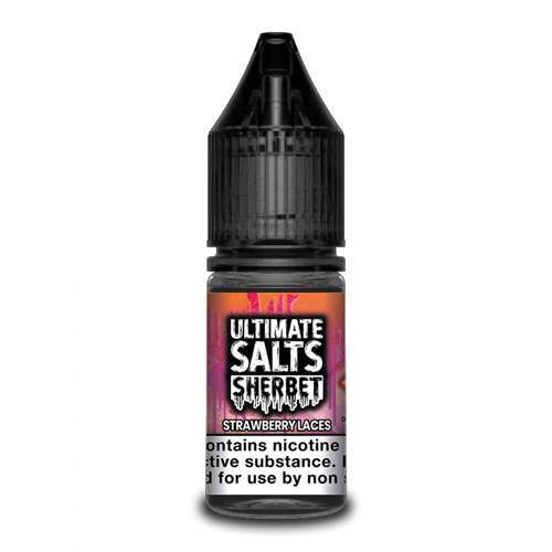 Ultimate Salts E-Liquid - Strawberry Laces Sherbert 10mg-Ultimate Salts-10ml,nic salt