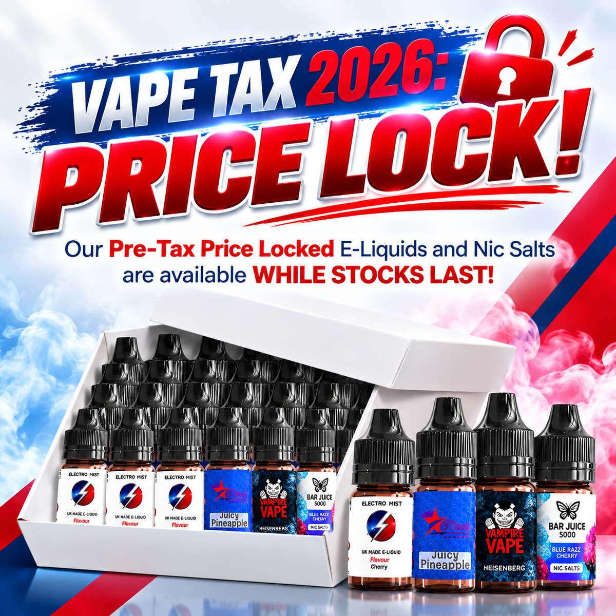 UK Vape Tax 2026: New Vaping Duty Explained – Why We're Holding Our Pre-Tax Price Lock!