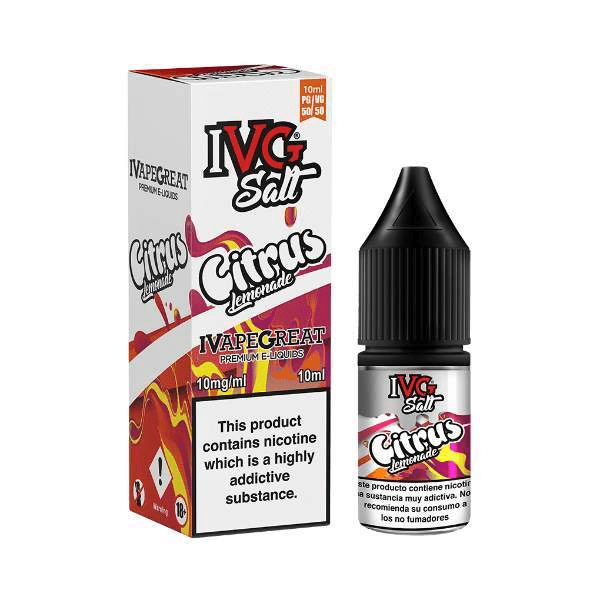 IVG Salts - Citrus Lemonade 10ml 20mg - Electromist.co.ukNic SaltIVG