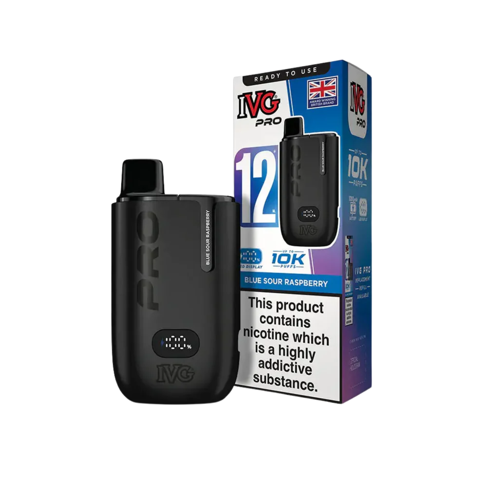 IVG PRO 10K Vape Kit - Blue Sour Raspberry