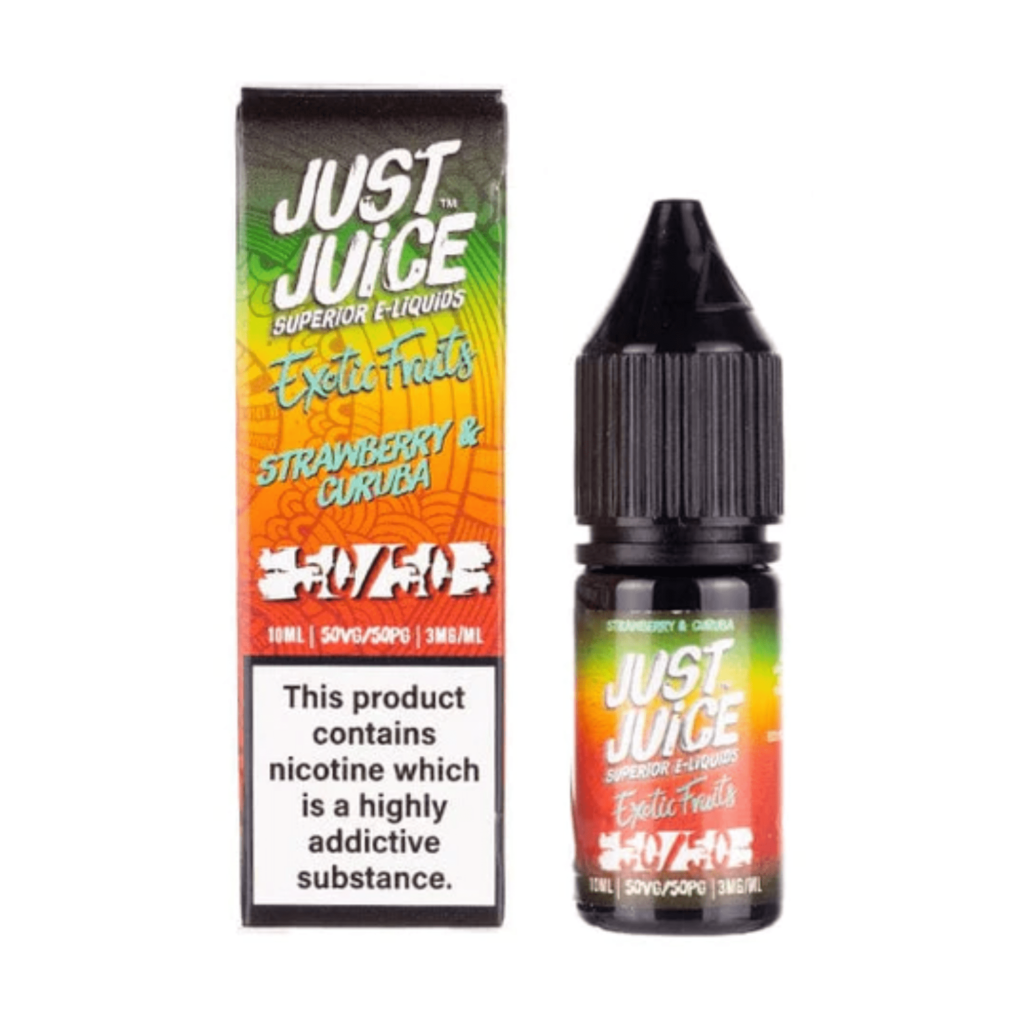 Just Juice - Strawberry Curuba 50/50 10ml - Electromist.co.ukE - LiquidJust Juice